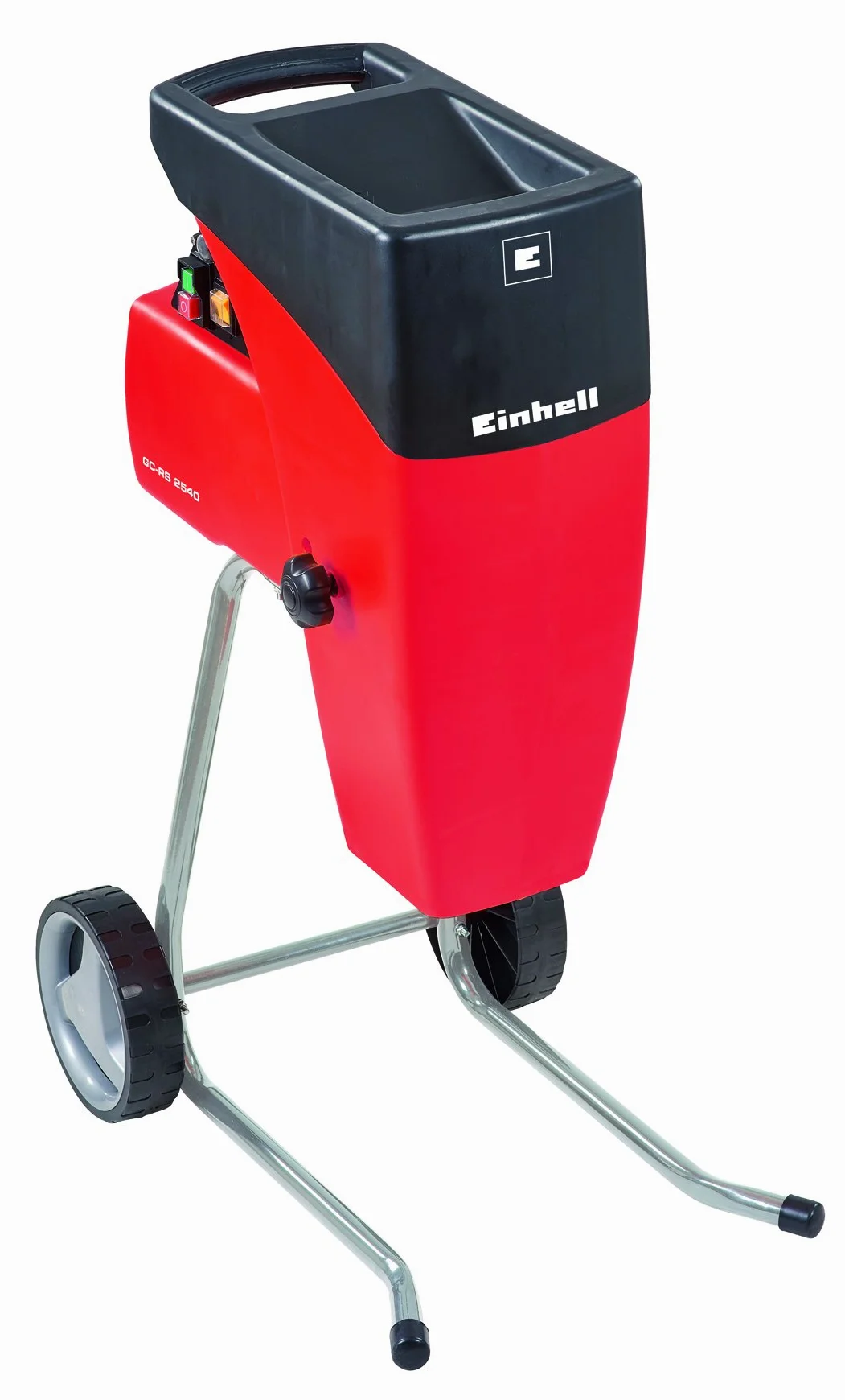 Einhell Biotrituradora eléctrica silenciosa, potencia de 2000 W, 230 V, 93 dB, Color Rojo y Negro