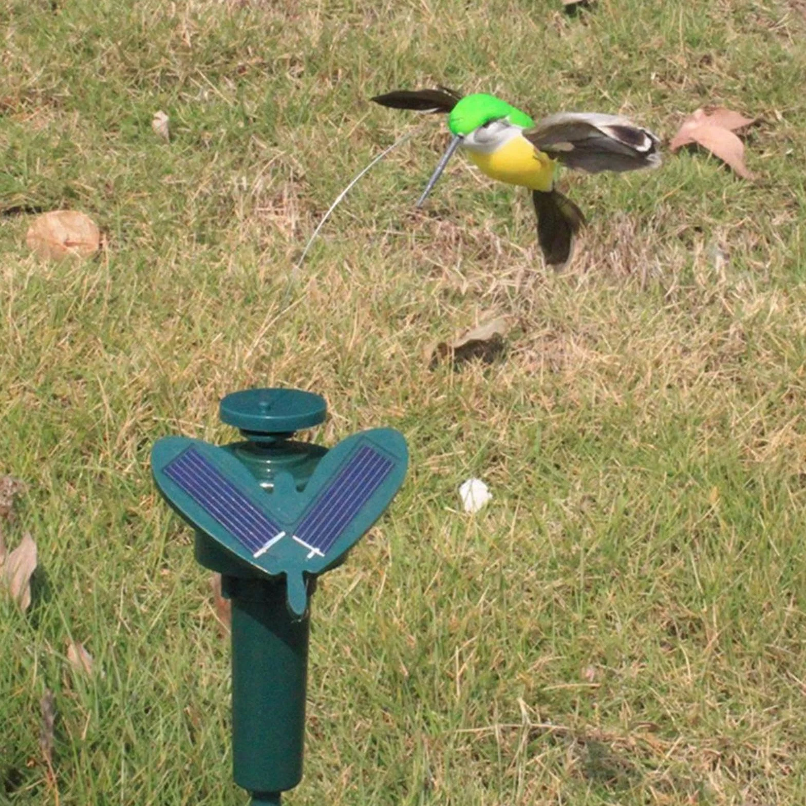 Genérico Colibrí Solar Jardín Estaca, 2 Piezas Estaca Solar para Jardín De Colibrí, Pájaro Decorativo, Fácil En Tierra Plantas Flores para Plantas Flores Patio Macetas Regalo