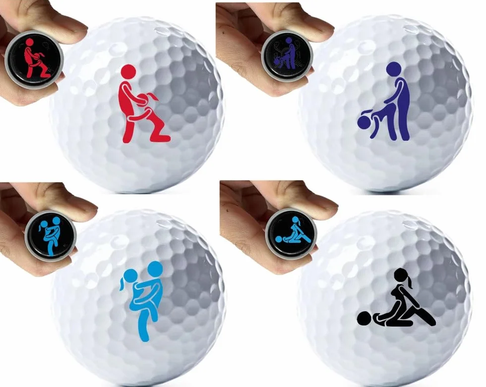 Sellos personalizados de pelotas de golf para identificar, regalo divertido para adultos entusiastas