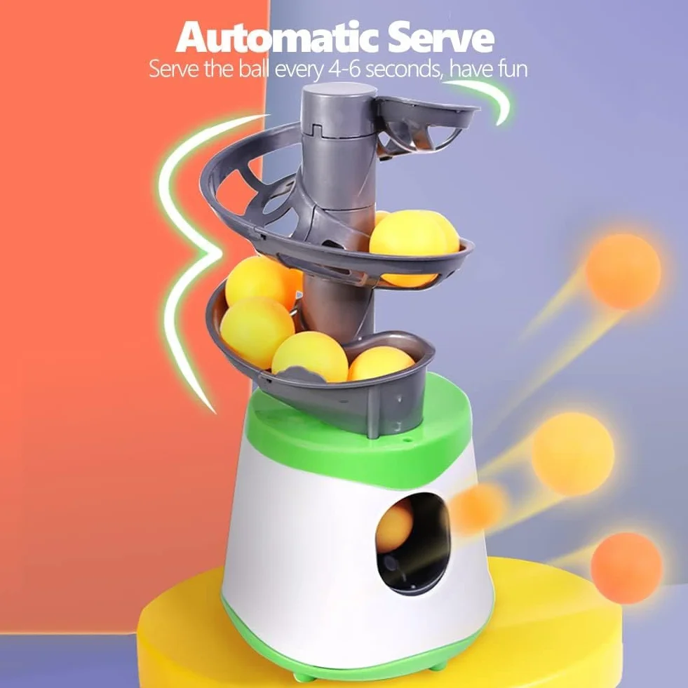 Máquina de Tenis de Mesa Automática Lanzador de Pelotas para Entrenamiento Deportivo