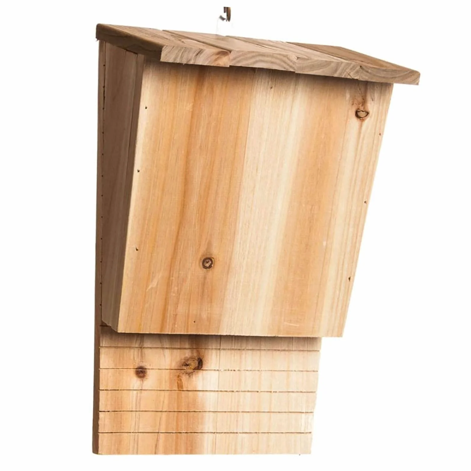 Madera para Murciélagos Al Aire Libre, Casas De Caja De Murciélagos - Nido De Murciélago Hecho A Mano | Refugio De Madera Maciza Casa Grande para Murciélagos con Techo Soportes De Protección Natural