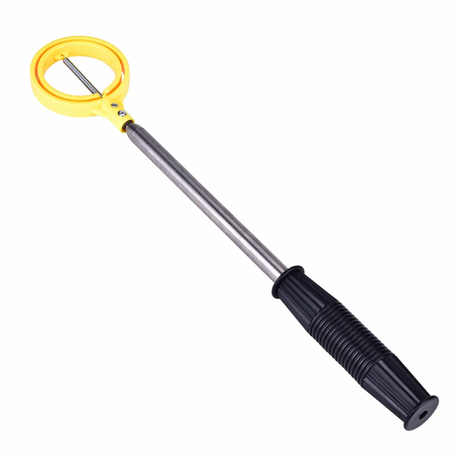 Dioche Golf Ball Retriever Telescópica Acero Inoxidable Automatic Lock Scoop Amarillo