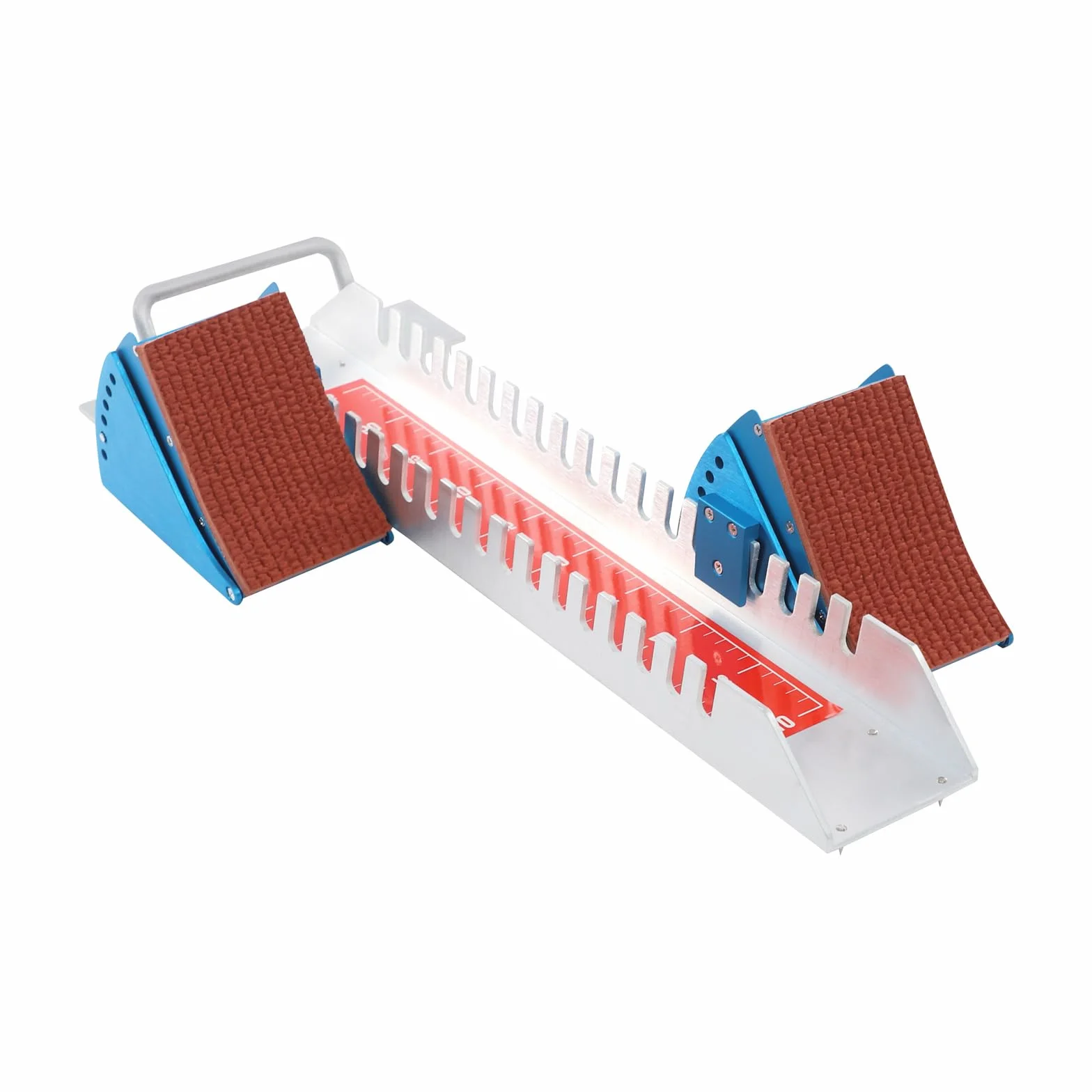 Bloque de arranque para atletismo, 6 niveles, pedales ajustables, 10 cm de ancho, con asa