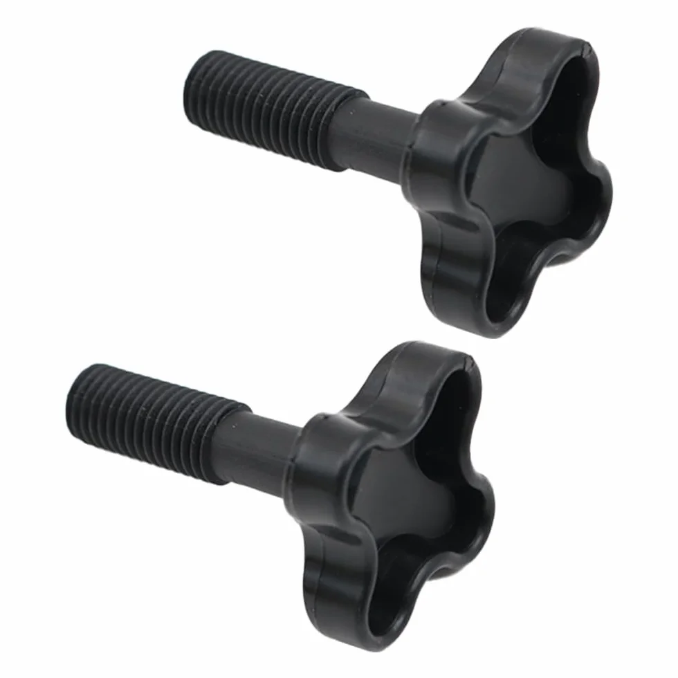 2 Piezas M12 Tornillo de Fijación de Plástico, Perilla Toldos Columpio de Jardín Accesorios de Plástico para Fijar el Marco del Dosel al Marco del Columpio - Negro