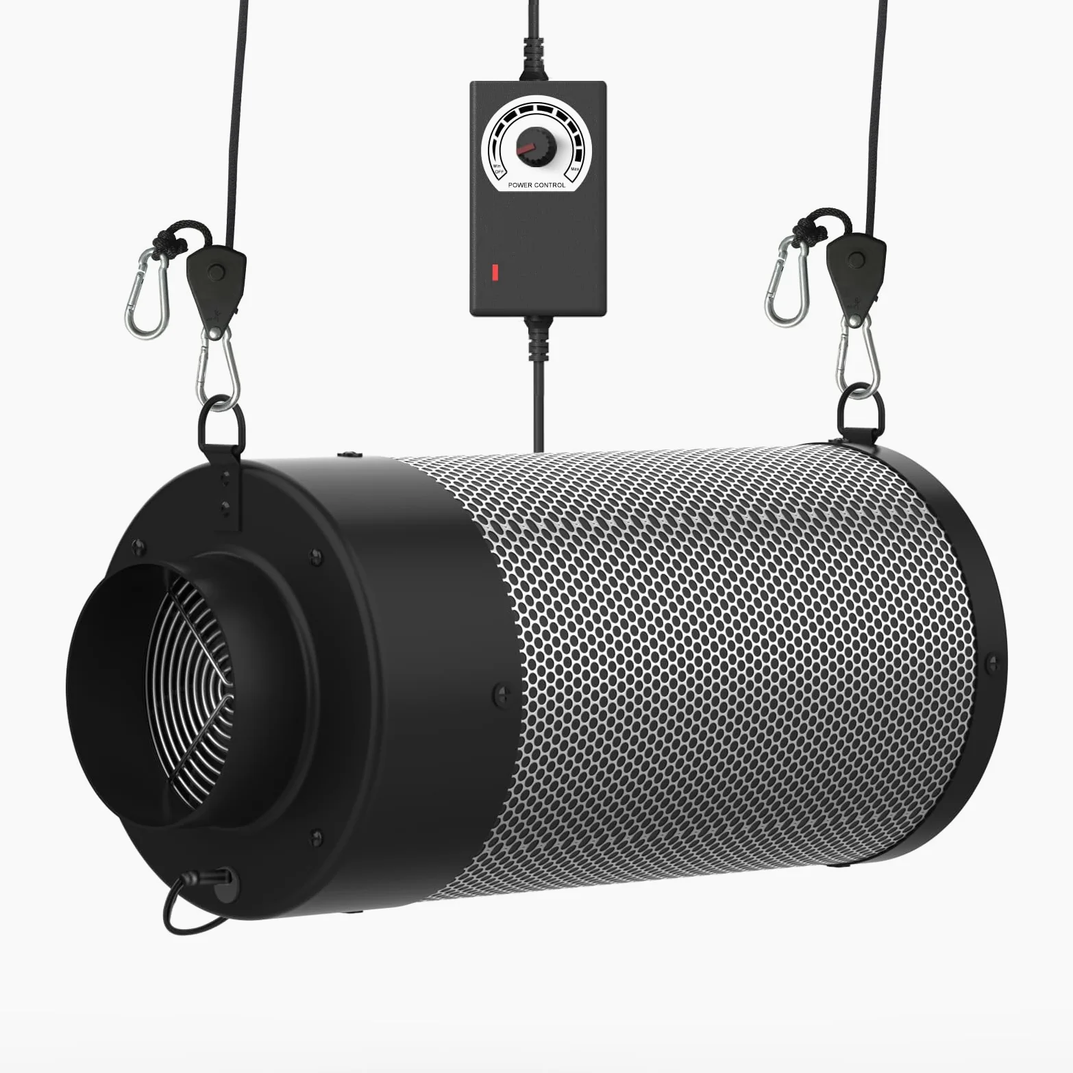 Filtro de Carbono de Aire+Ventilador de 4 Pulgadas, Filtro de Carbono 2 en 1 con Ventilador Incorporado. Carbón Virgen Australiano, Filtro de Carbono para Tienda de Cultivo, hidroponía, con