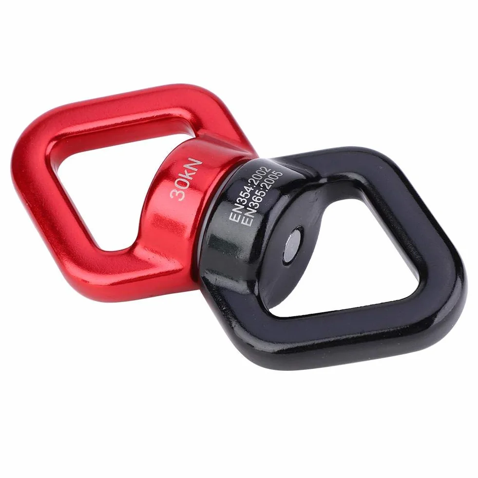 Conector Giratorio de la Cuerda 30KN 360° para Escalada en Roca, Yoga