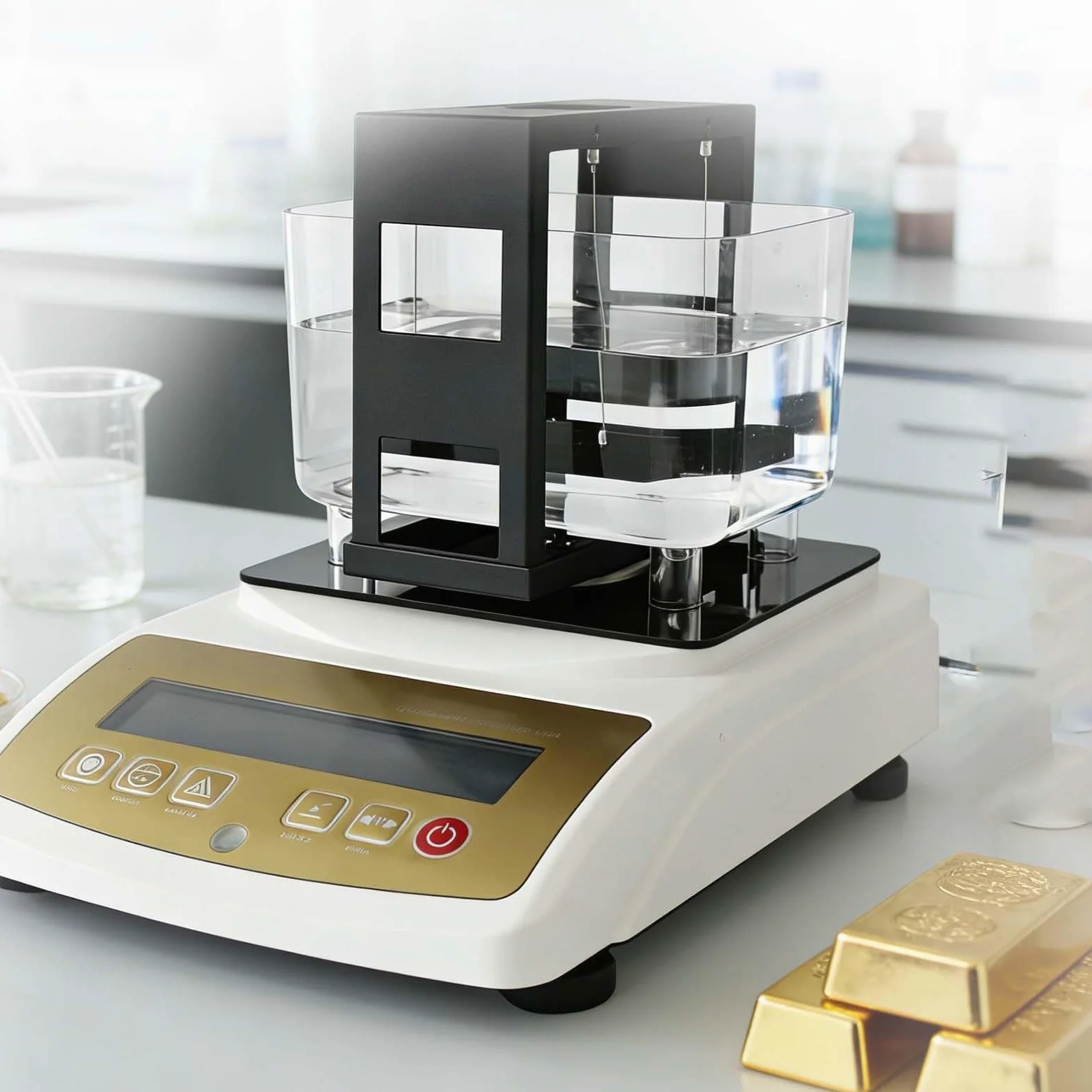 Máquina probadora digital de oro y plata con medidor de densidad, pruebas no destructivas, resultados de prueba imprimibles, ideal para pruebas de oro, plata y jade
