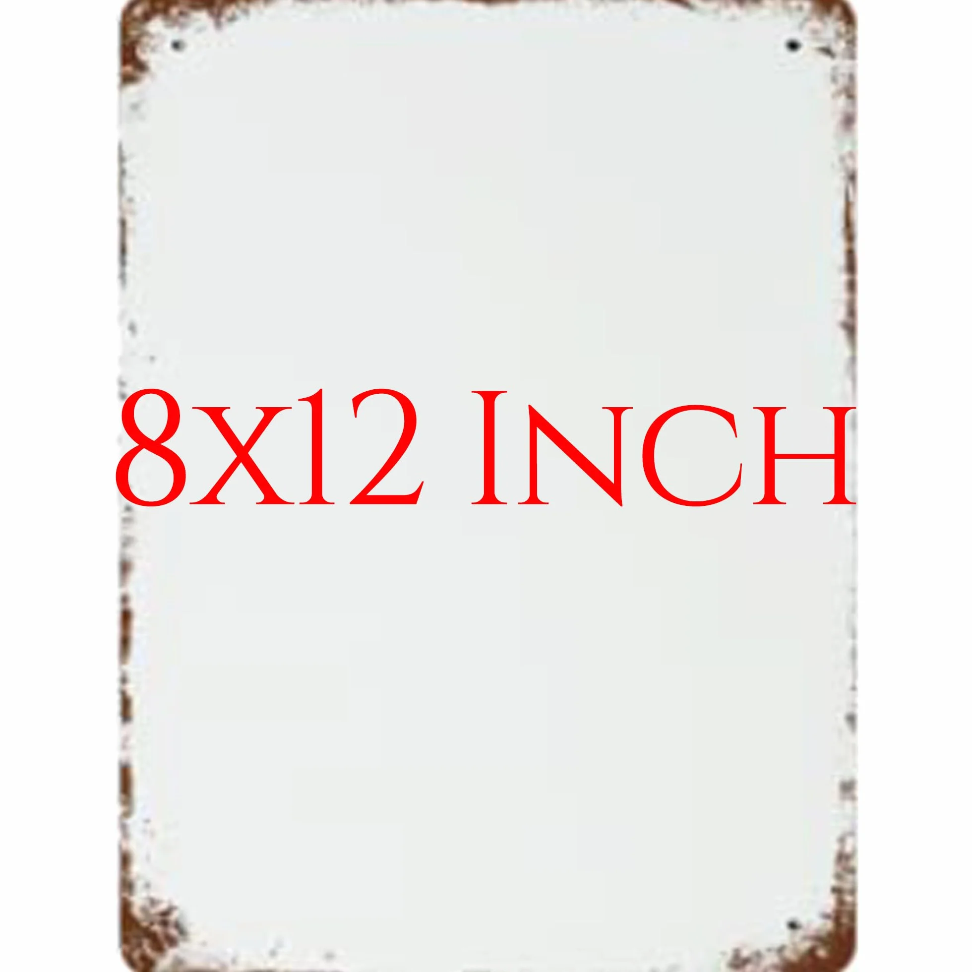 Letrero de estaño personalizado con tu propio diseño para patio, letrero de metal de estilo vintage personalizado para decoración de pared, letrero de carretera para interiores 20x30cm