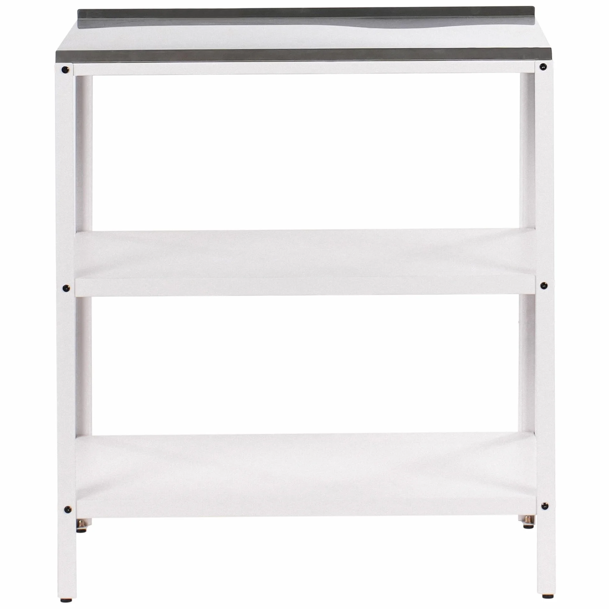 Beliani Conjunto de Cocina 2 Piezas de Exterior Acero Inoxidable Isla de Cocina y Armario con Fregadero Monomando Blanco Vilama