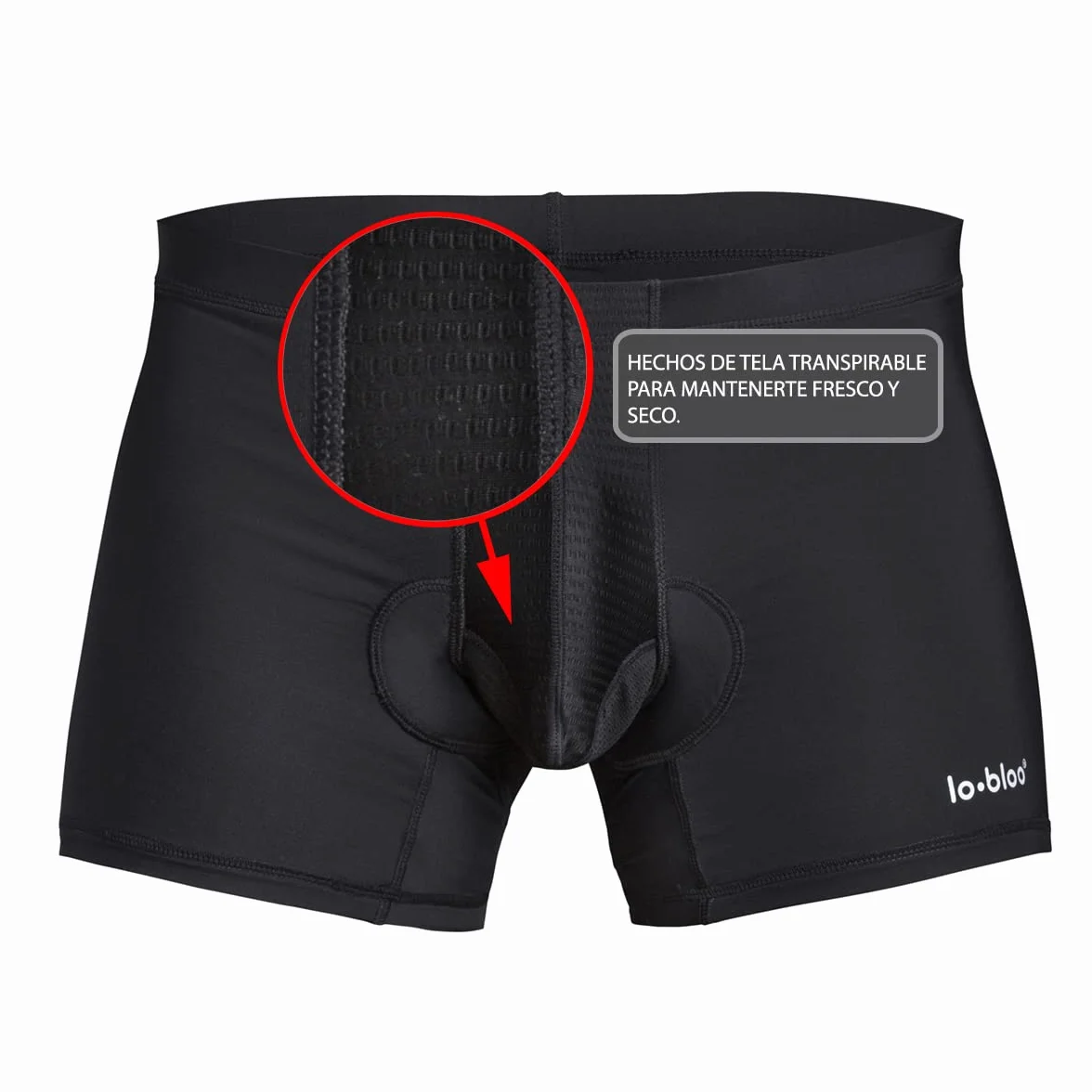 lobloo Shorts de Hombre Jock Strap Invertidos Coquilla Compresión Acolchados Protección Zonas Íntimas Negro XS-XL