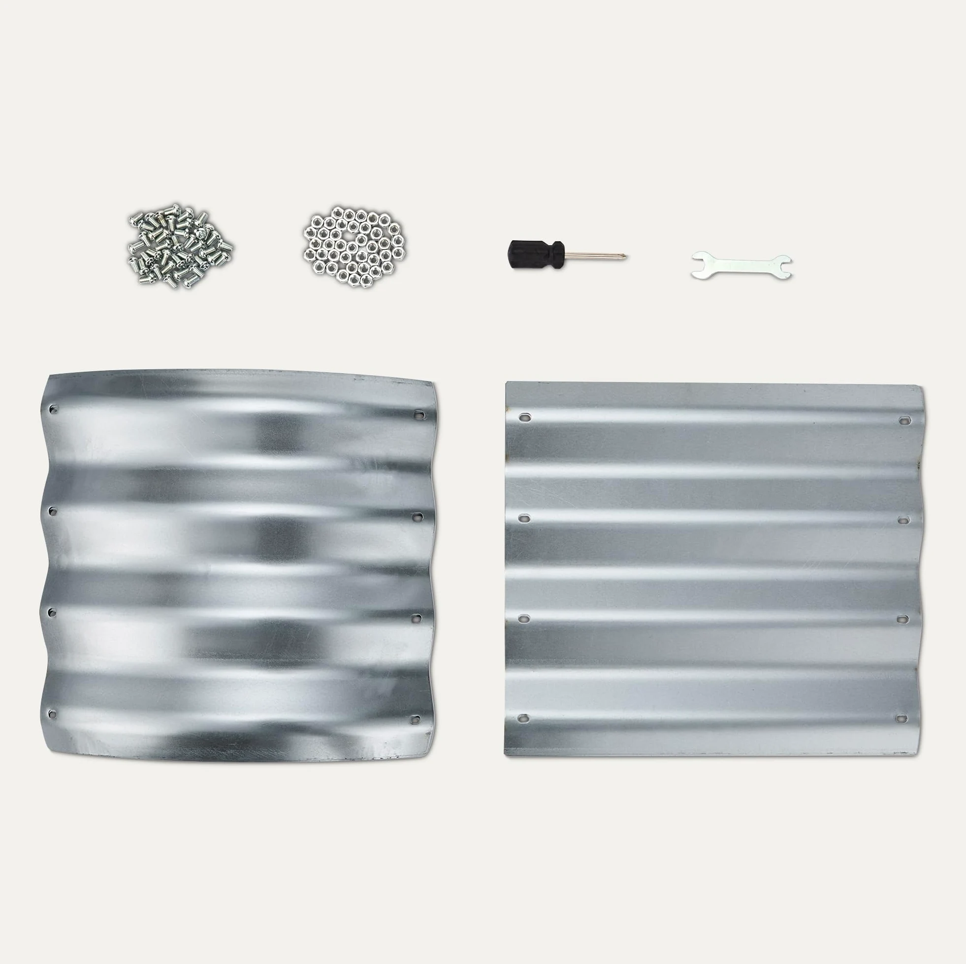 Amazon Basics Huerta Elevada, Acero Galvanizado, 121,8 x 61 x 31,2cm, Paquete de 1, Plata