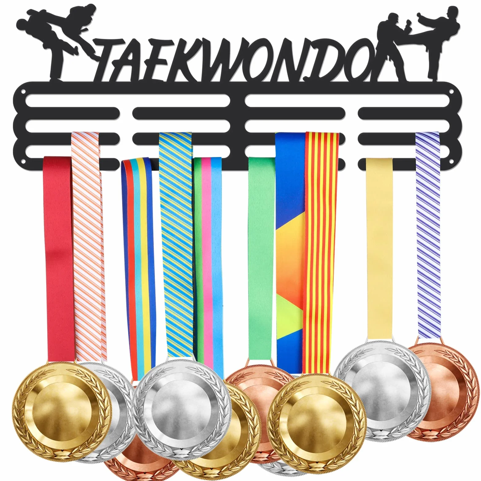 SUPERDANT Medallero Taekwondo Colgador de Medallas Personalizado Regalos para Deportistas