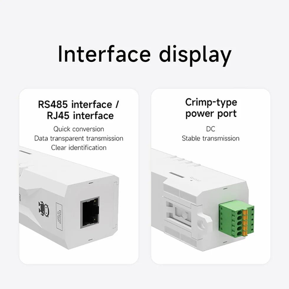 Modbus Gateway RS485 to Ethernet NA111-M IP RTU MQTT HTTP DC 8-28V Industrial Rail