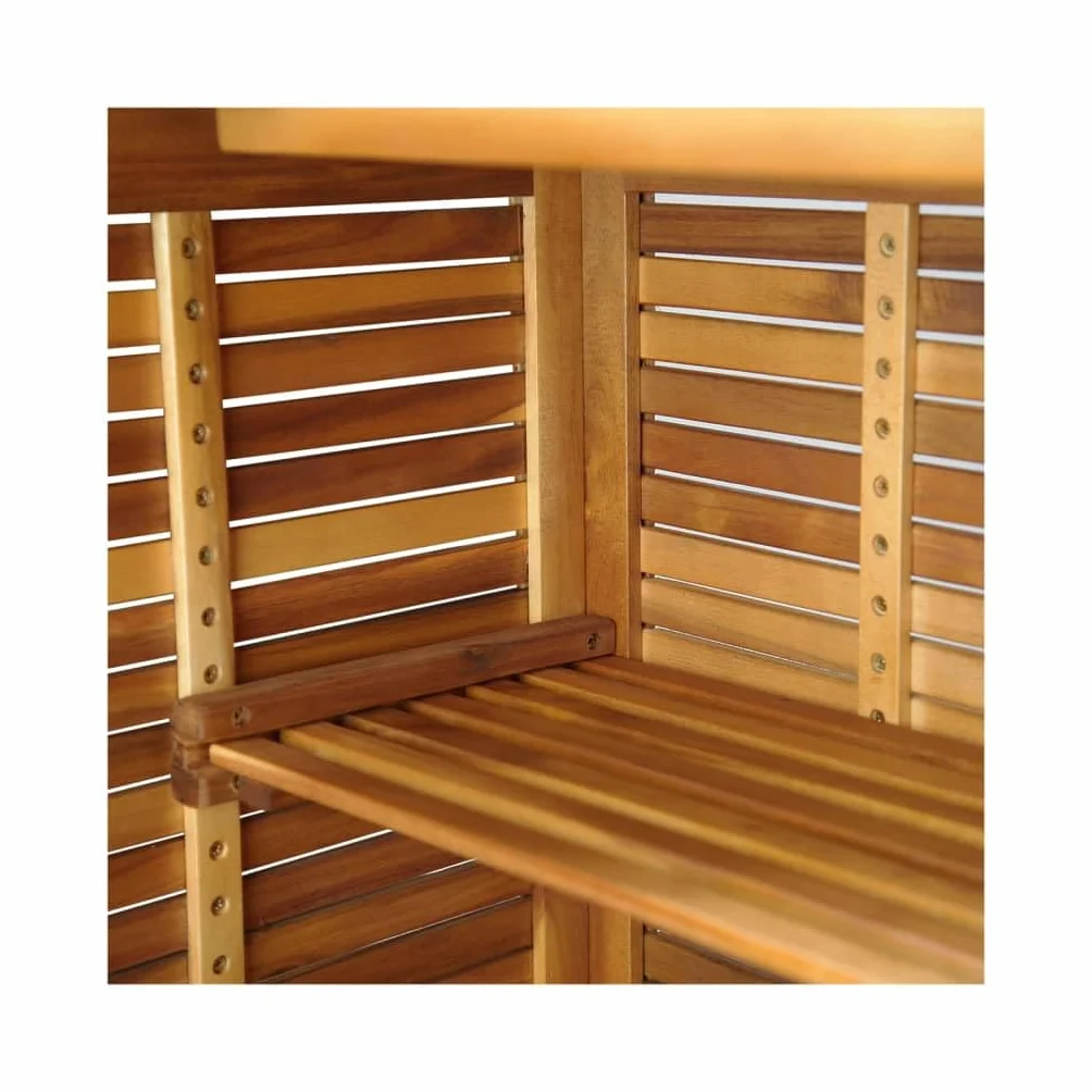 vidaXL Juego Muebles de Bar para Jardín 3 Piezas Mesa Silla Asiento Butaca Taburete Pub Bistró Comedor Patio Desayuno Madera Maciza de Acacia