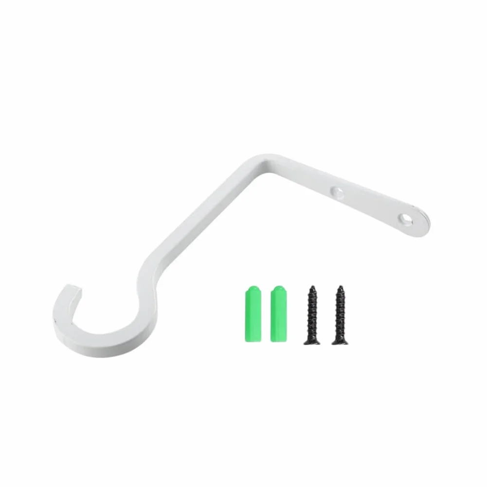 Soporte para Colgar Plantas, Gancho metálico para Colgar en la Pared de 6 Pulgadas con Tornillos para macetero de linternas, Color Blanco