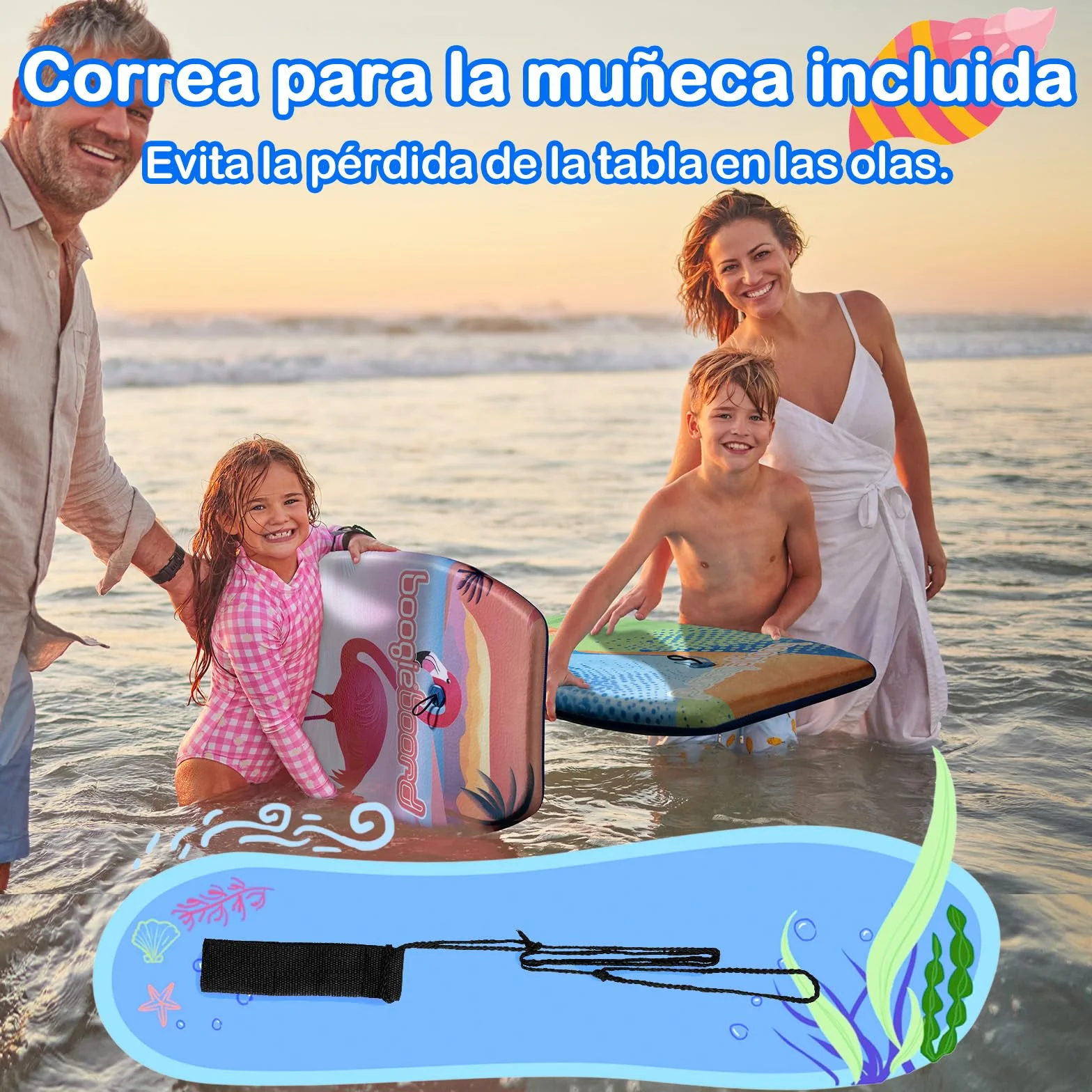Wham-O Bodyboard 94 x 46 x 10 cm Tabla de natación para Piscina y Playa 2 Unidades