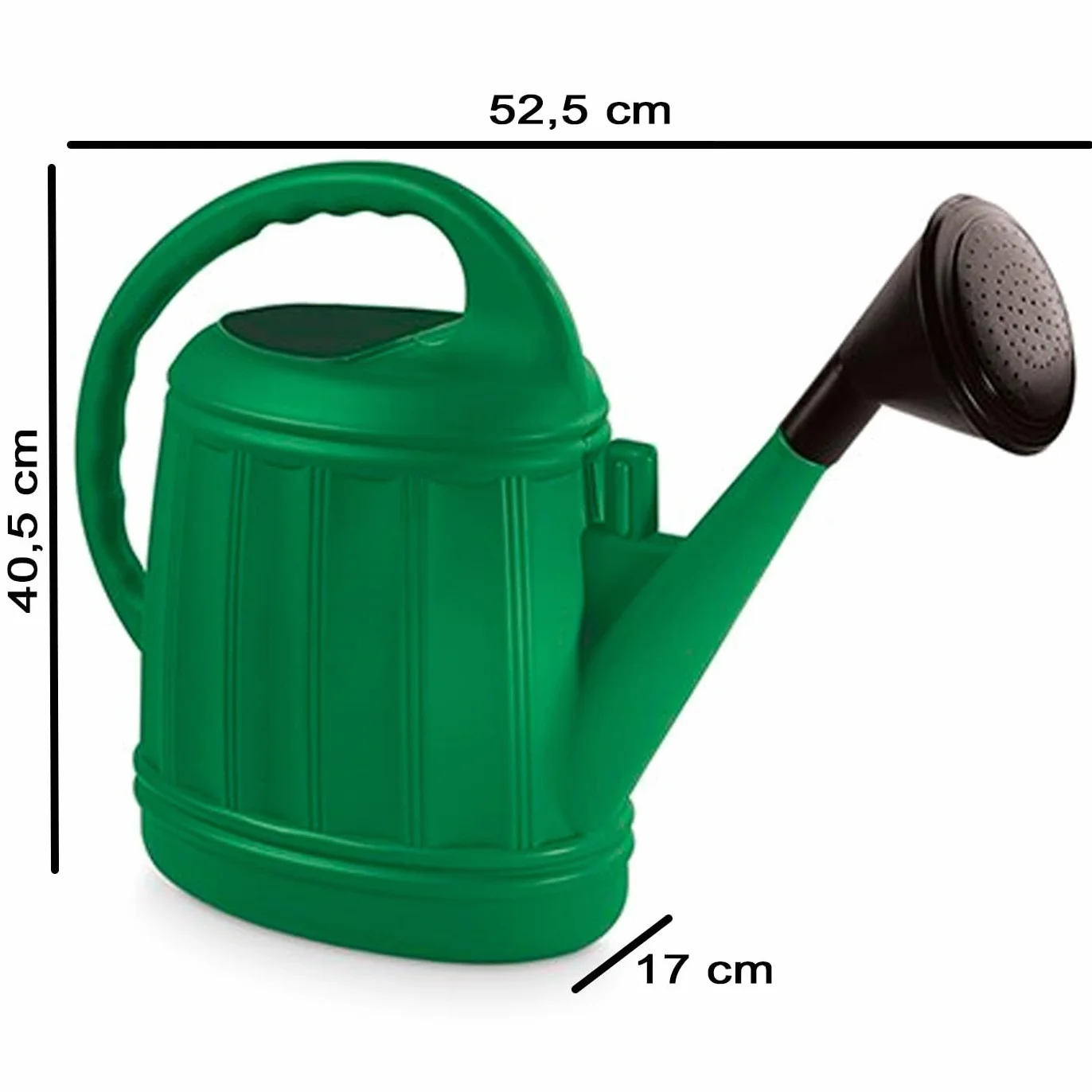 Acan Tradineur - Regadera de plástico, Modelo Azahar, fácil llenado, Ligera y versátil, regar Plantas, Flores, Interior y Exterior, jardín, Fabricada en España (Color Aleatorio - 12 litros)