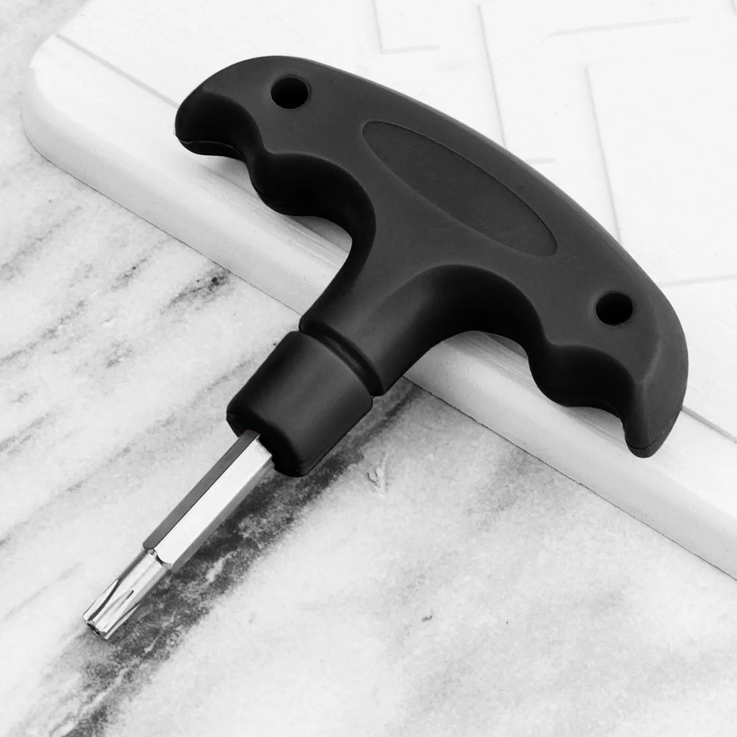 XIHIRCD Llave Dinamométrica Golf, Herramienta Ajustable Mango Plástico, Llave Driver Metal Palos Golf Negro
