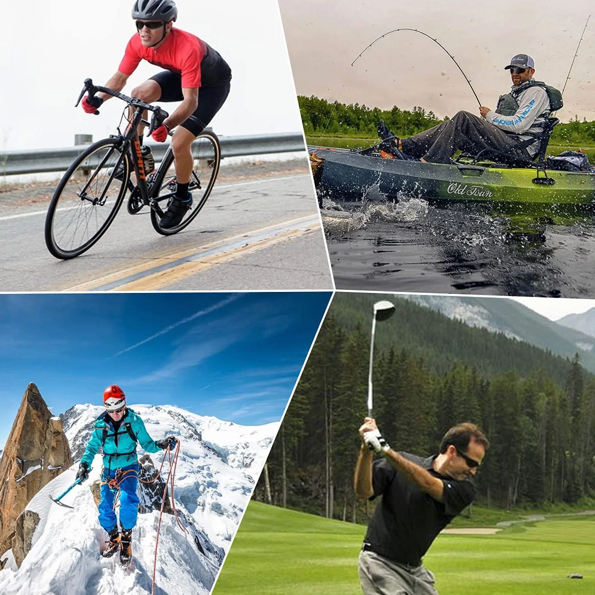 Gafas de Sol Deportivas Polarizadas UV400 TR90 para Hombre Mujer Ciclismo Pesca Golf Running