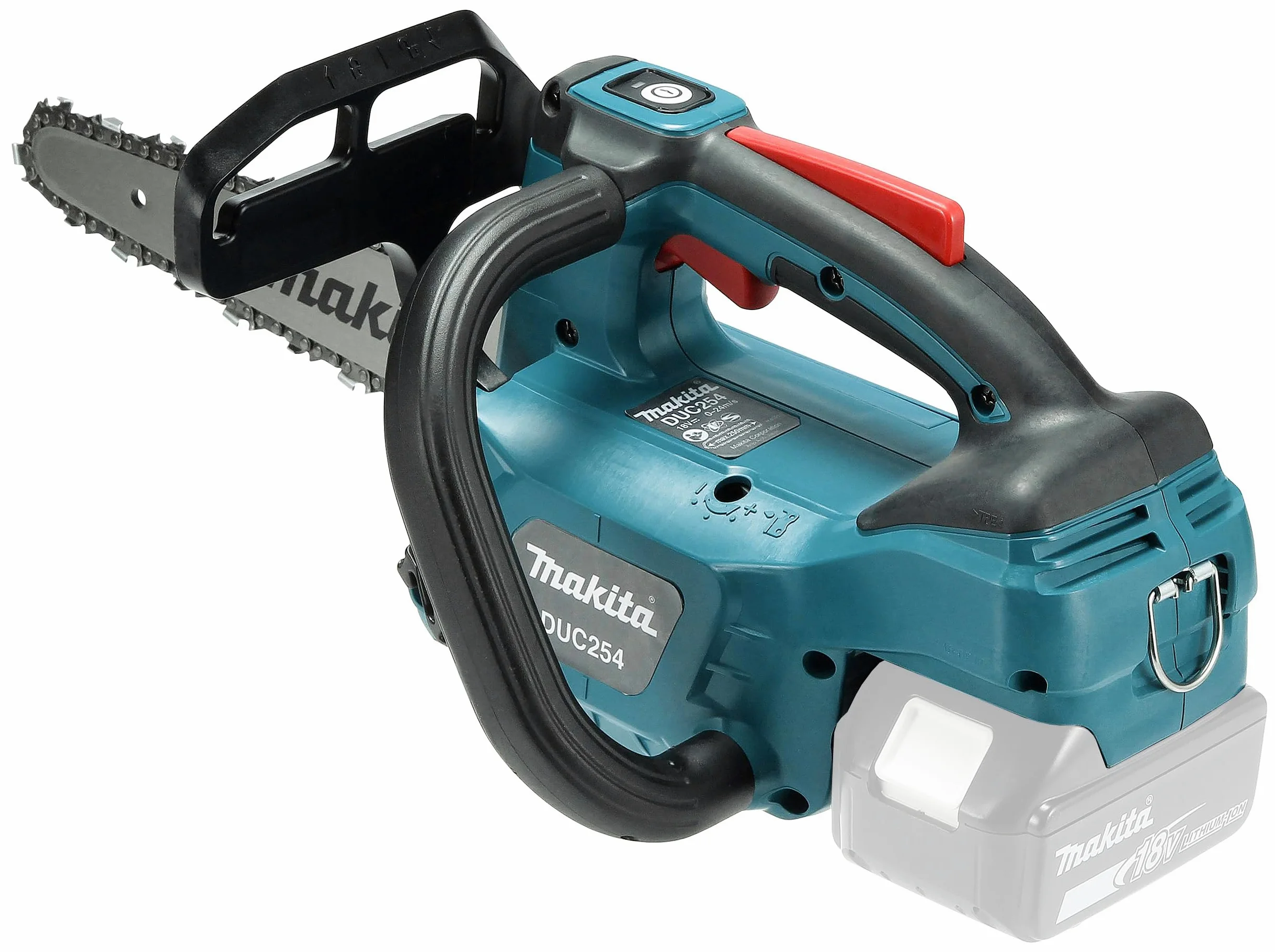Makita - DUC254CZ - Sierra de cadena a batería 18V para poda carving