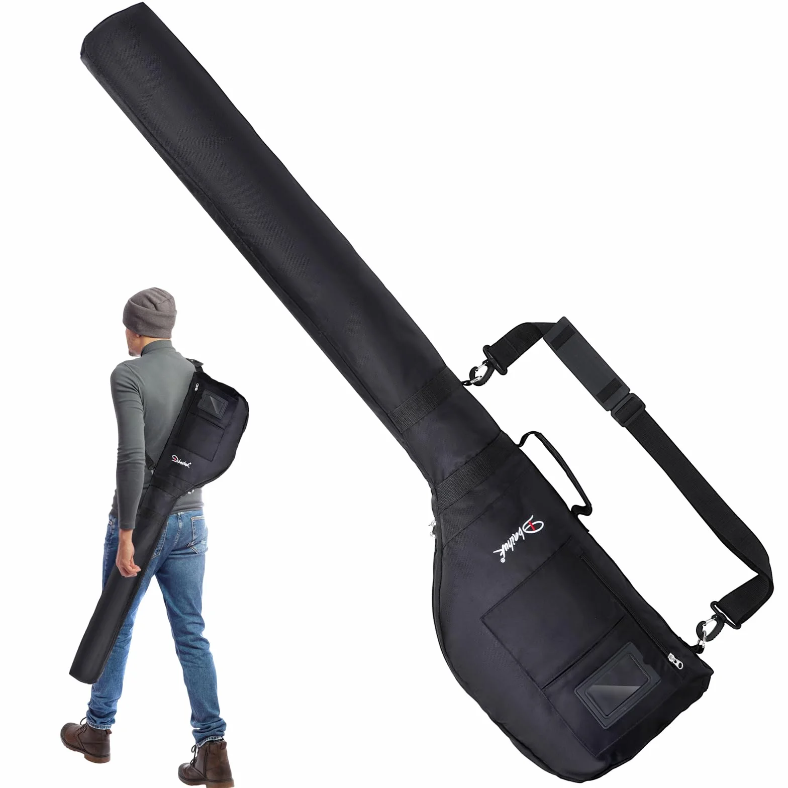 Bolsa de Transporte de Golf Plegable con Correa Ajustable Ligera para Viajes