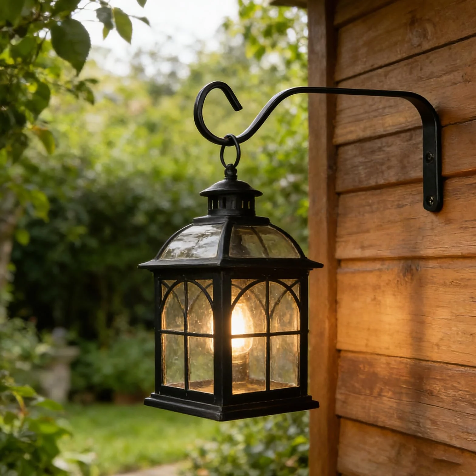 Gancho de pared para colgar macetas de hierro, 15 cm, soporte para plantas colgantes, comederos de pájaros, farolillos, campanas de viento, candelabro, 2 unidades, color negro