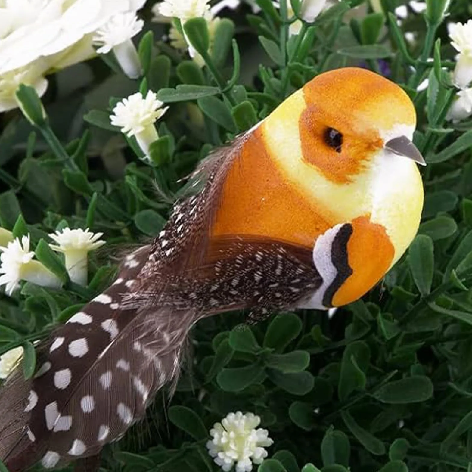 5 Piezas Pajaros Decorativos Pájaros de Imitación con Plumas Pájaro Decorativo Colorido Pájaro Decorativo con Pinza para Manualidades DIY Decoración Jardín de Casa Adorno de Fiesta de Boda
