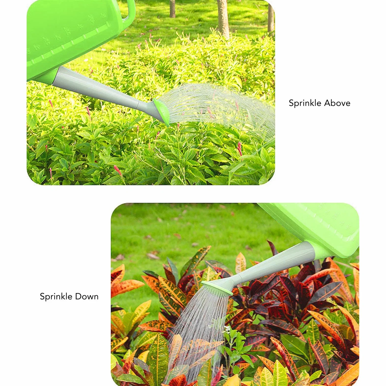 Regadera de Gran Capacidad, Ergonómico, Indicador de Nivel de Agua Moldeado Externamente, para Cualquier Planta, Hecha de Material PP, Adecuada para Granja Agrícola (5L)