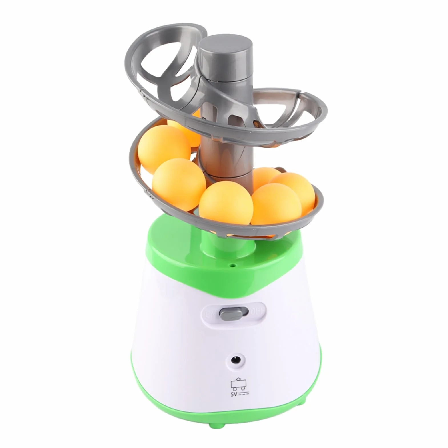 Alomejor Lanzador automático Tenis de Mesa con 10 Pelotas Entrenador para niños Principiantes