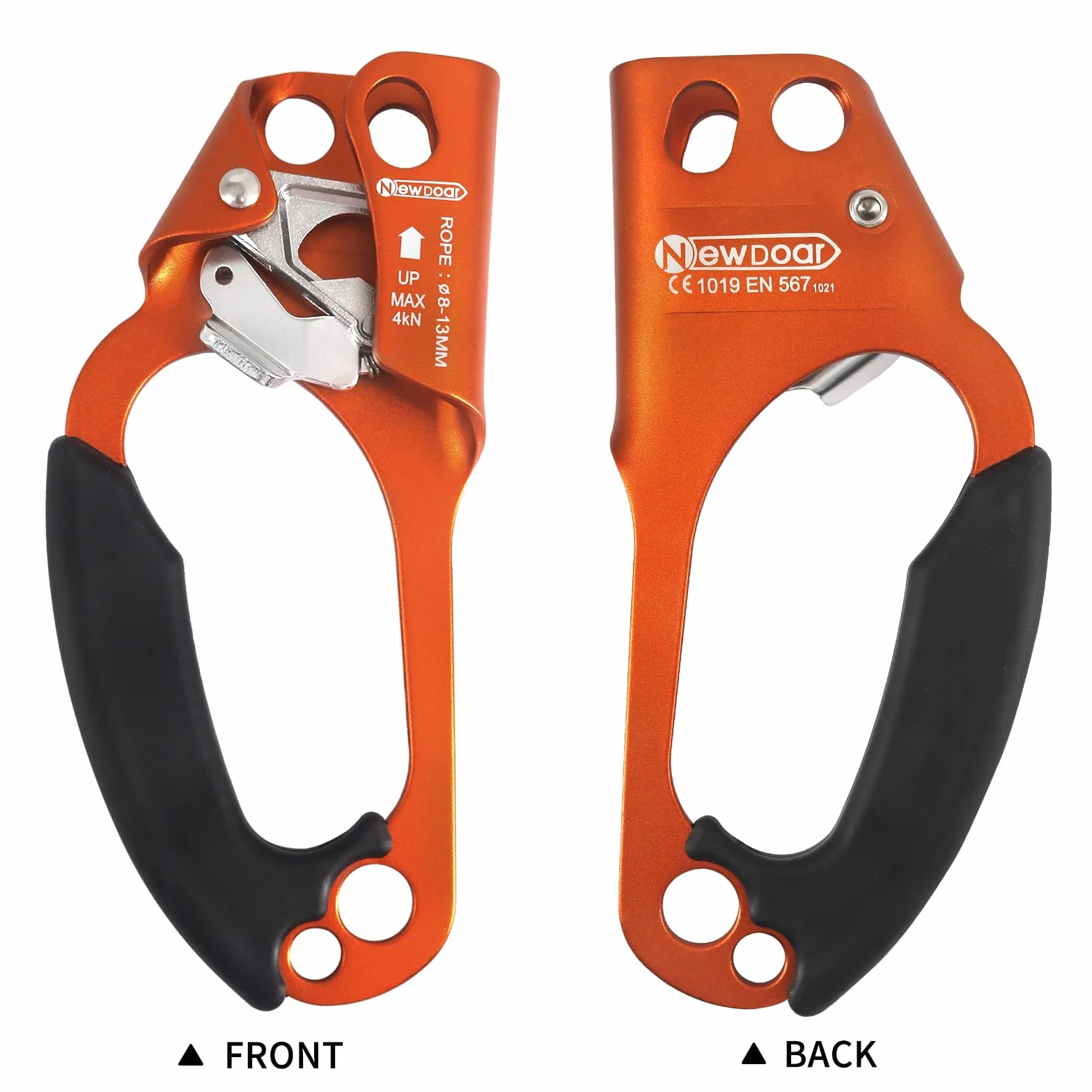 NewDoar Hand Ascender Rock Climbing Tree Arborist Rappel Gear 8~12MM