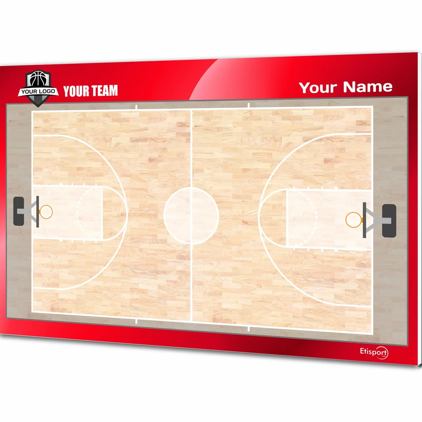 Personalizada Pizarra Táctica Baloncesto Entrenador 35 x 24cm Tablero Borrado Seco