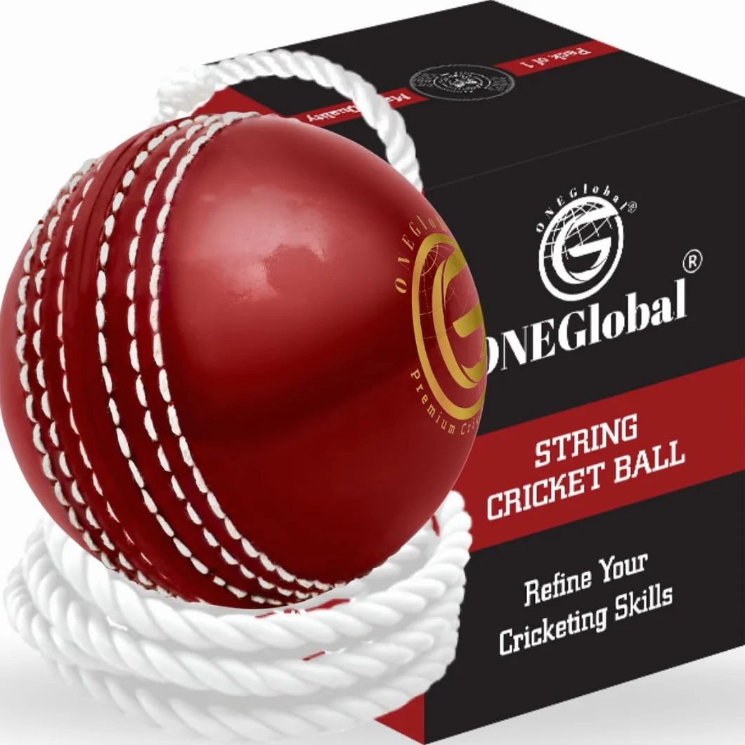 Incrediball Pelota de críquet suave para colgar interiores y exteriores entrenamiento en solitario 1 rojo