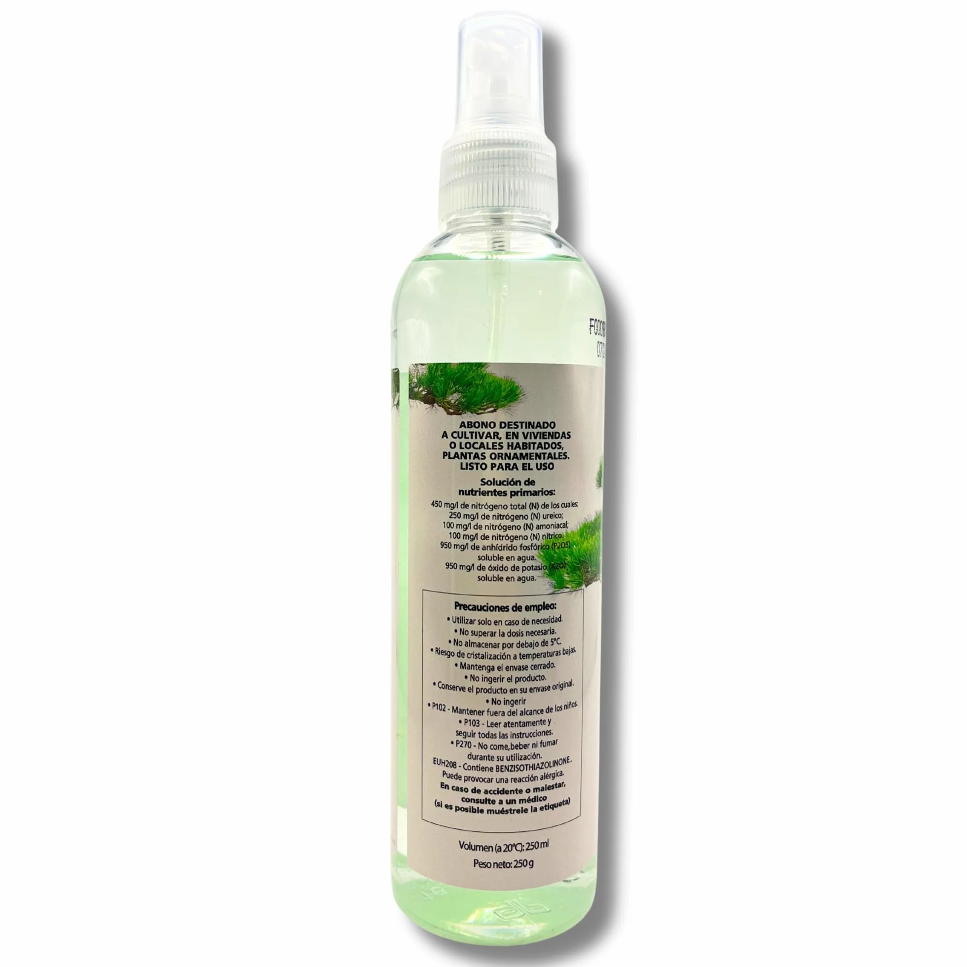 Abono Líquido Foliar Bonsáis 250 ml MUY EFICAZ | Spray Listo para Usar con Aplicador | Nutrición Completa e Hidratación | Reverdeciente para Bonsáis de Interior y Exterior | Nexum Market