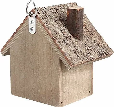 Nidos De Pájaros Nido De Loro Casa de pájaros al Aire Libre, jardín, Patio, decoración Colgante, Manualidades, casa de pájaros de Madera, Nido, Jaula de Nido de pájaro Hecha a Mano 8
