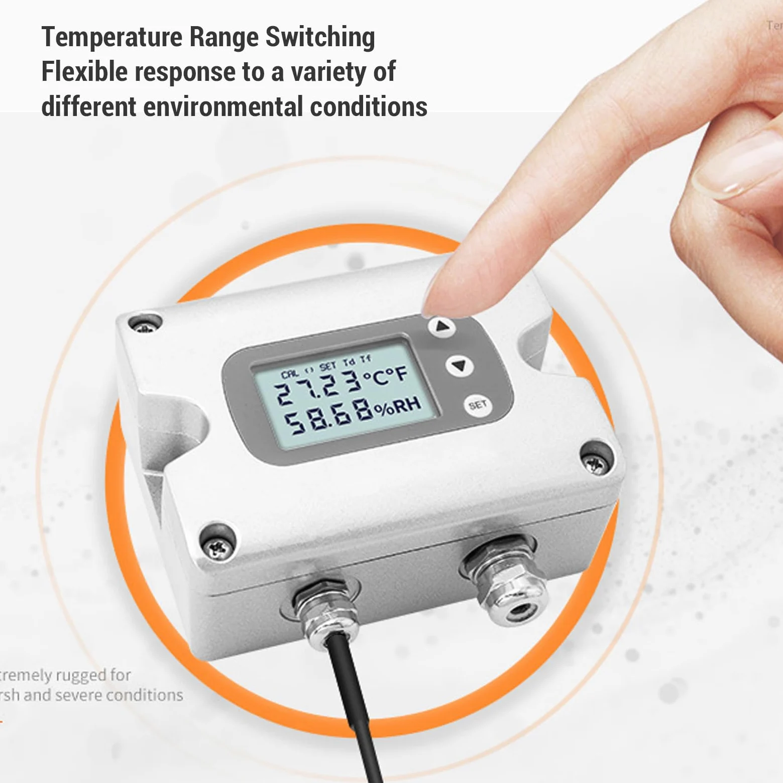 Sensor de Temperatura y Humedad de Alta Precisión para Entornos Hostiles Transmisor Termistor PT1000 1 Unidad