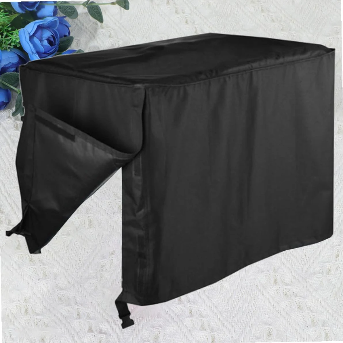 Funda para Generadores Exteriores Cubierta Rectangular Resistente UV y Polvo Protector Duradero para Jardín Color Negro