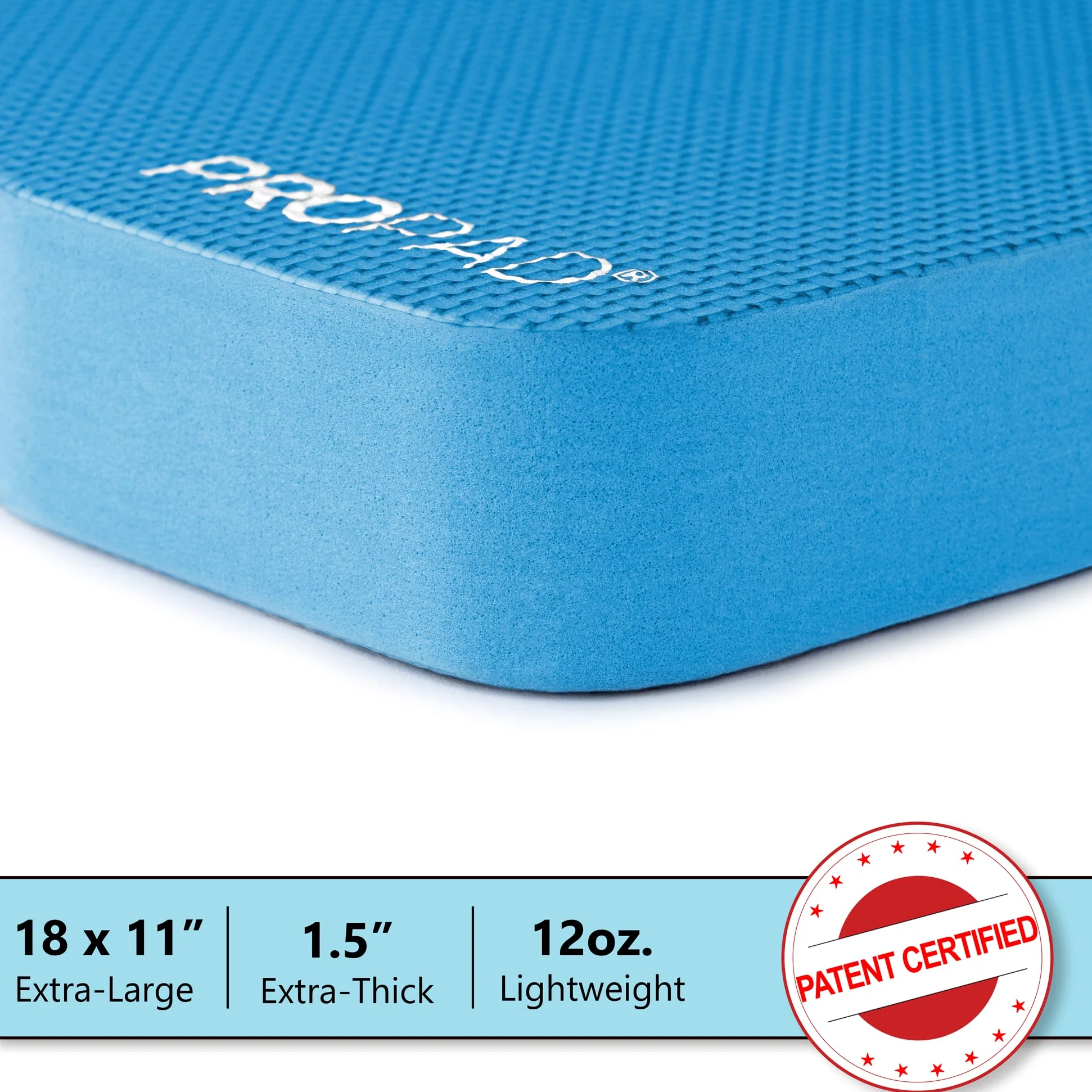 Rodillera gruesa para jardín, rodillera de jardín para bañera, alfombrilla de rodillas para el ejercicio y yoga, rodillera para el trabajo, almohadilla de espuma para el suelo, extra grande (XL) 45,7 x 35,5 cm, azul