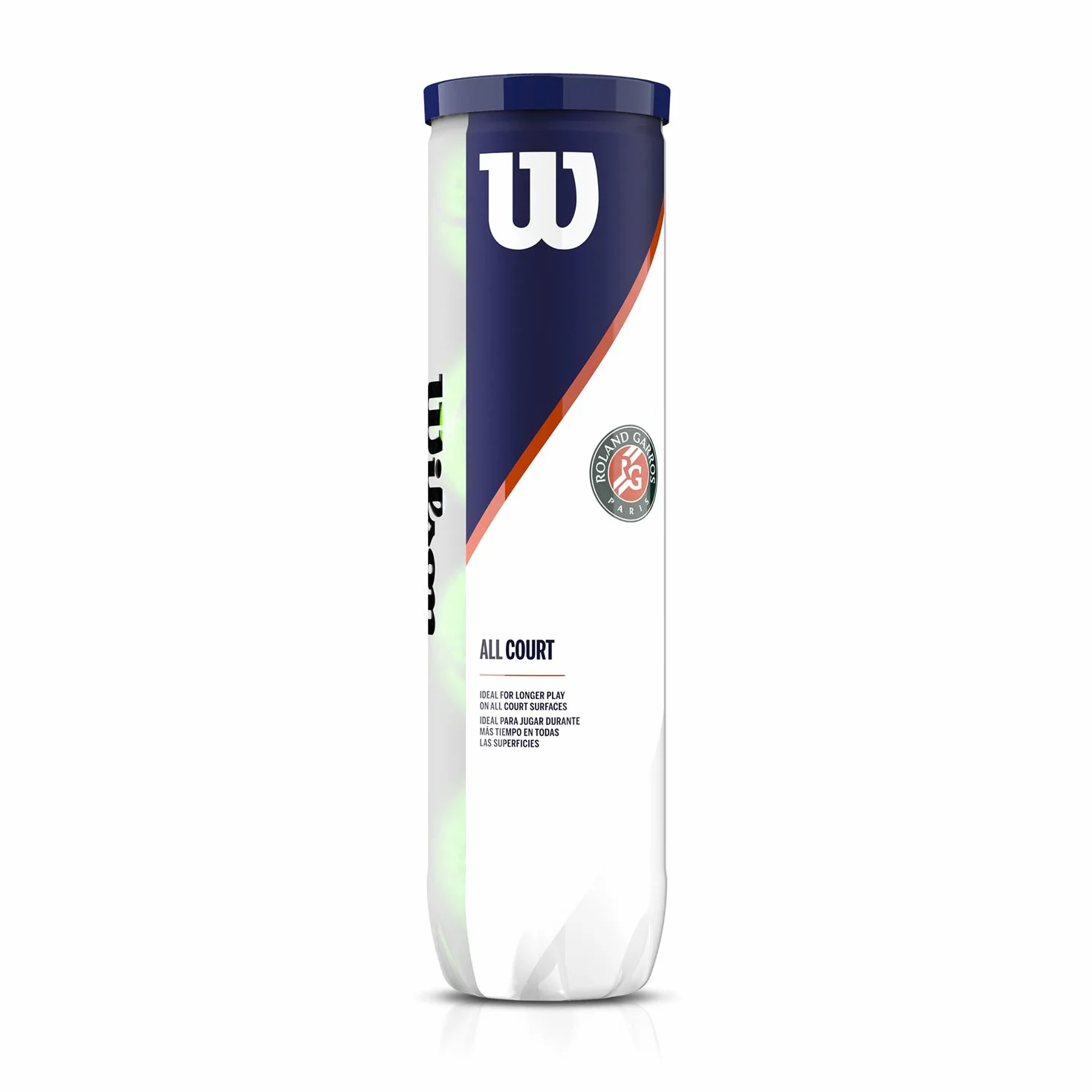 Wilson Roland-Garros Tubo de 4 pelotas