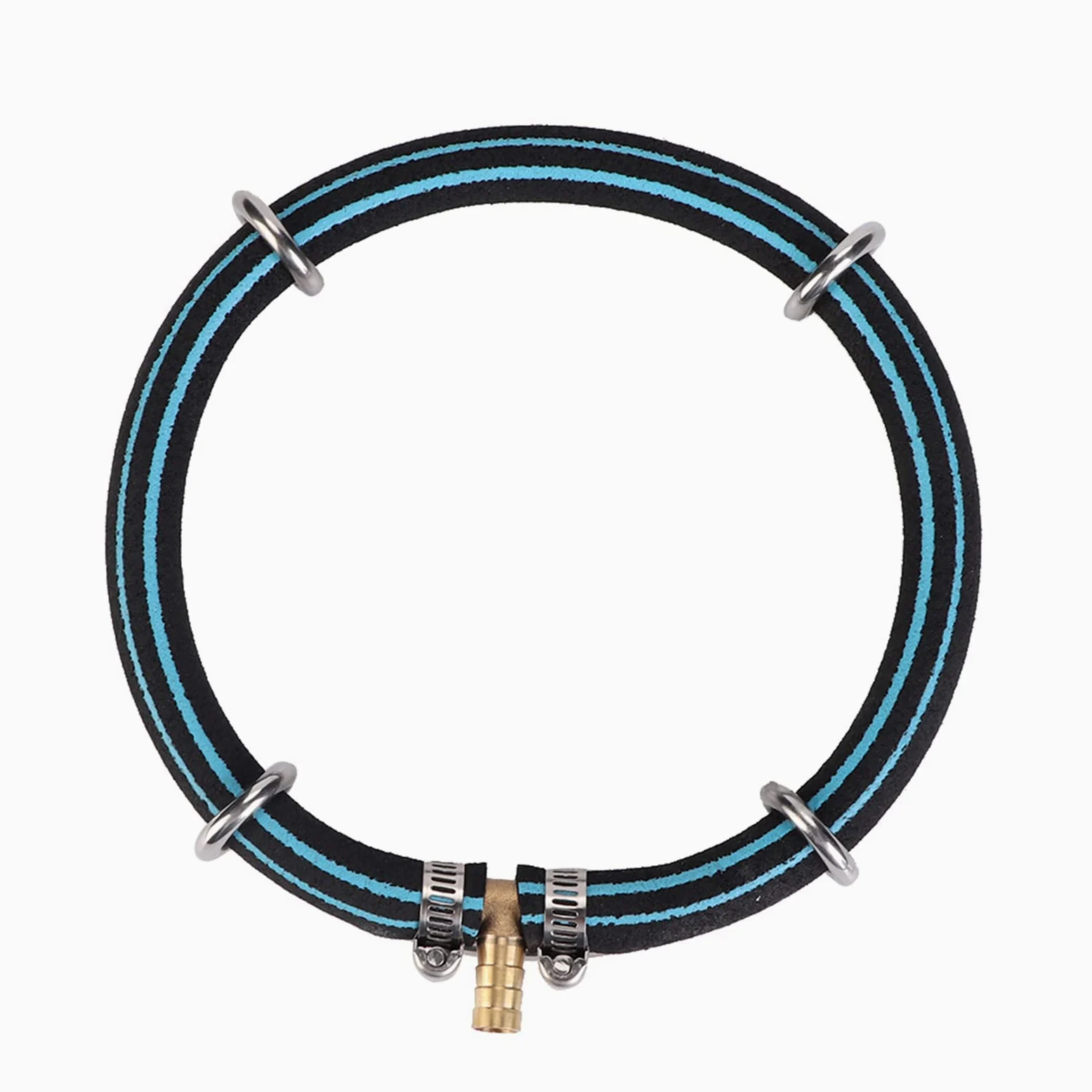 Anillo aireador japonés para estanque de carpas Koi, aireación y oxigenación, difusor para estanque de carpas Koi y enriquecimiento con oxígeno de la cuenca del jardín (1 hebilla/Ø25 cm)