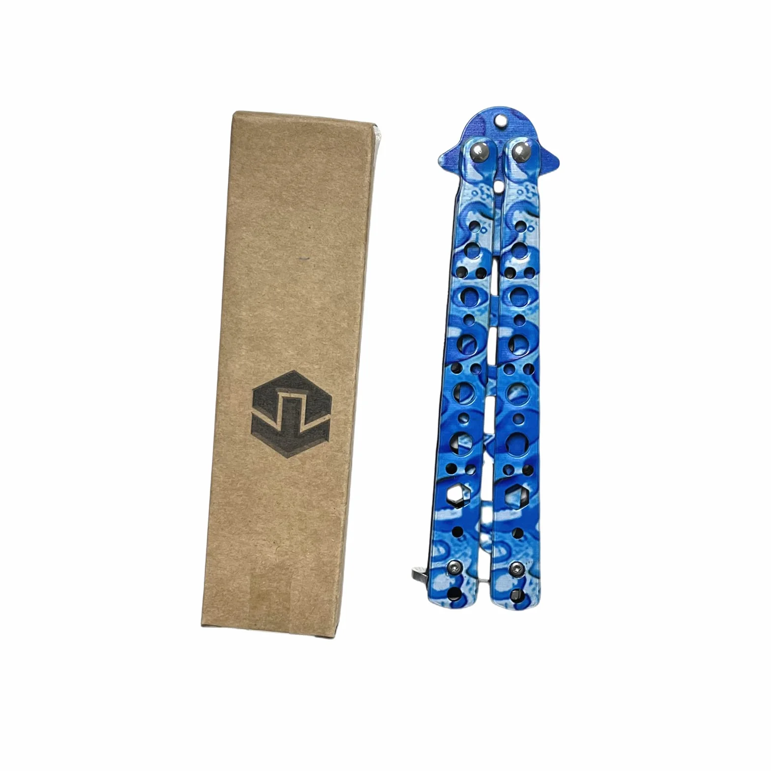 Cuchillo de entrenamiento de mariposas sin afilar para principiantes