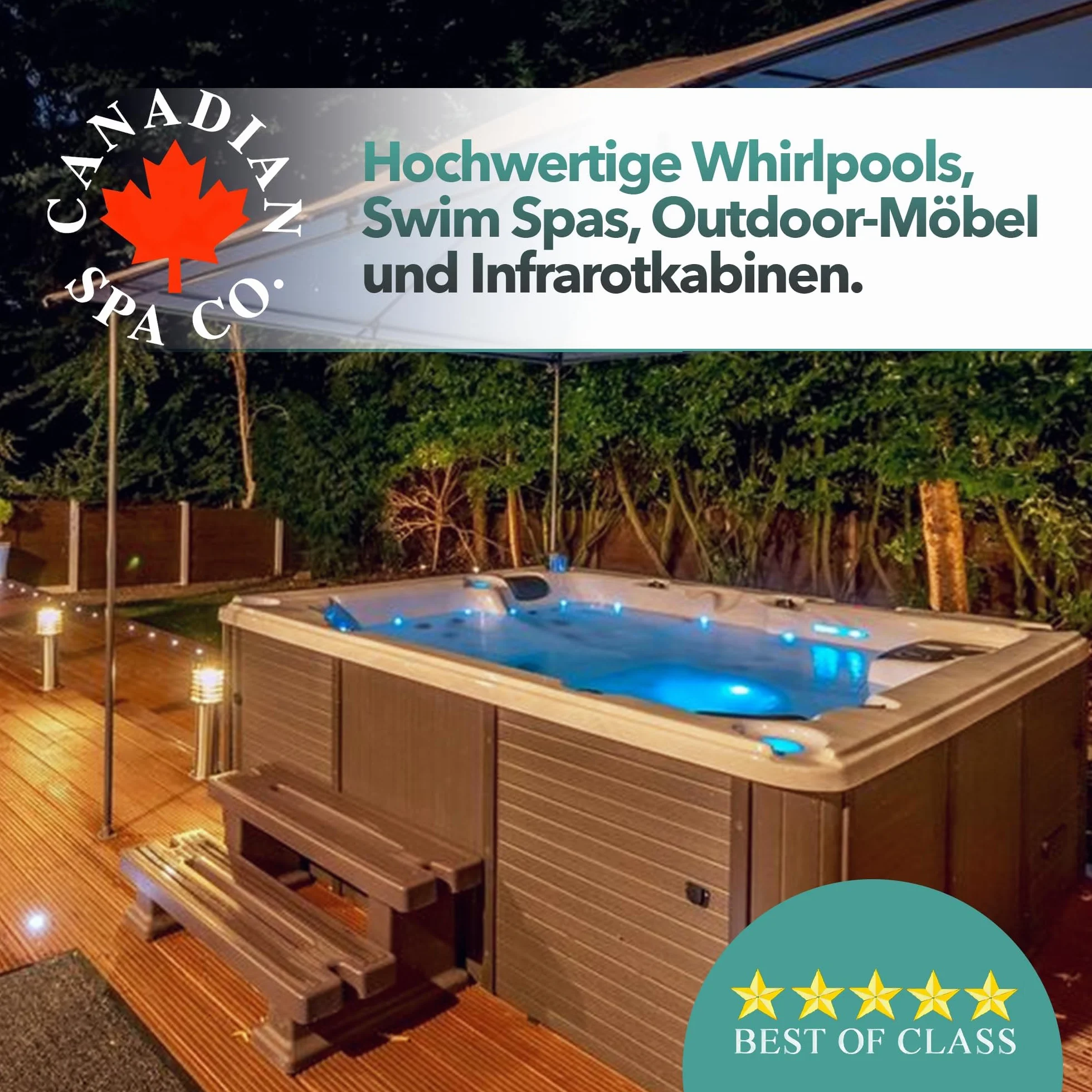 CANADIAN SPA CO. Ayuda de Cobertura para bañeras de hidromasaje cuadradas de hasta 243 cm de Ancho, Dispositivo de elevación para la Cobertura de bañeras de hidromasaje