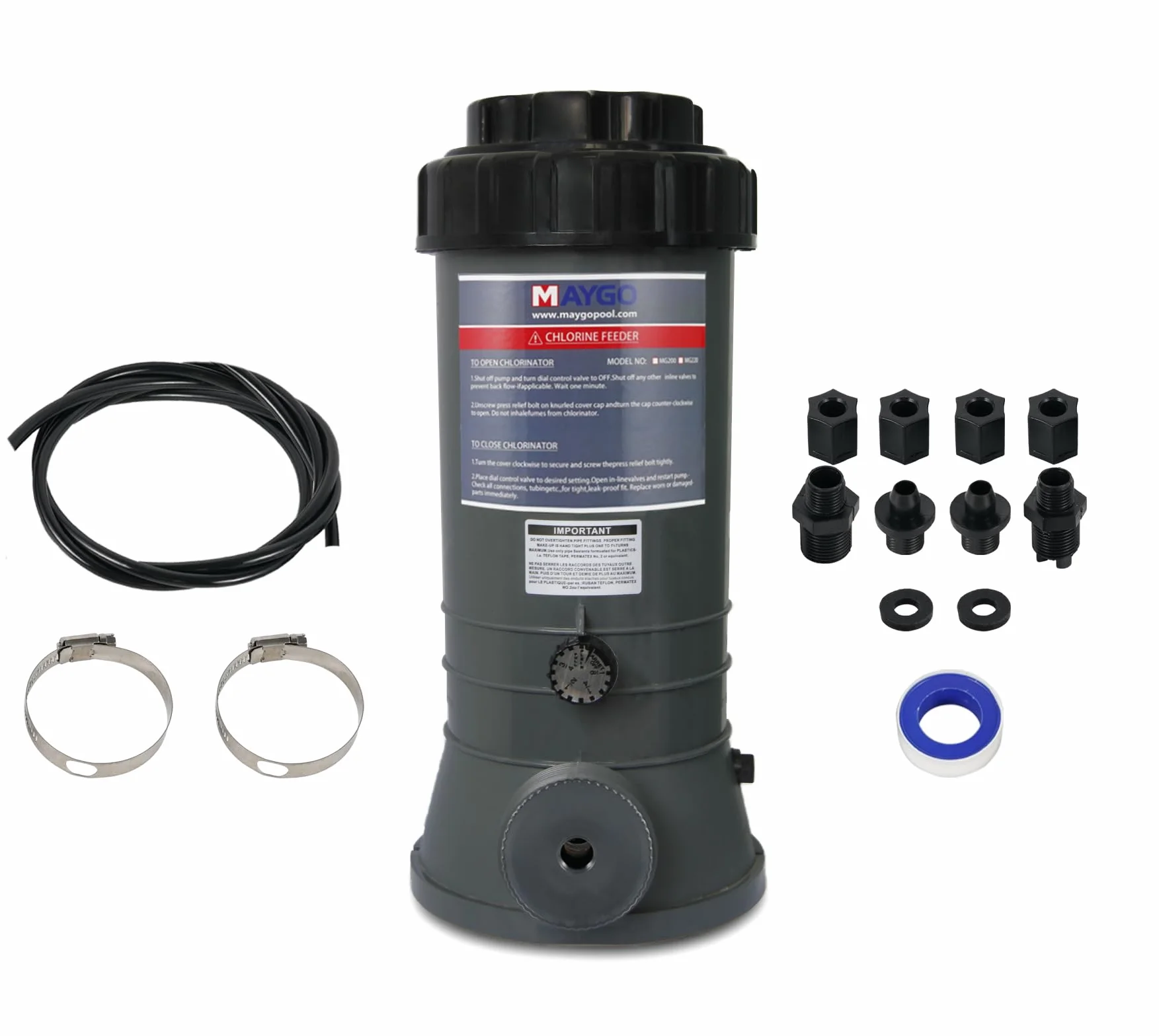 MAYGO CL220 - Clorador automático de piscina fuera de línea de repuesto Hayward CL220, clorador automático para piscina fuera de línea tanto para piscina cubierta como sobre el suelo (9 libras)