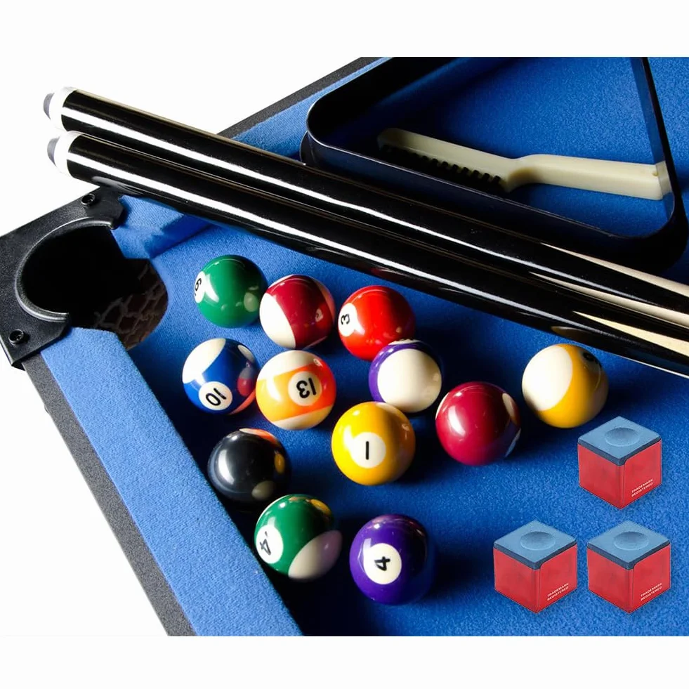 Tiza para Billar Azul 12 Piezas, Taco de Billar, Tiza Snooker