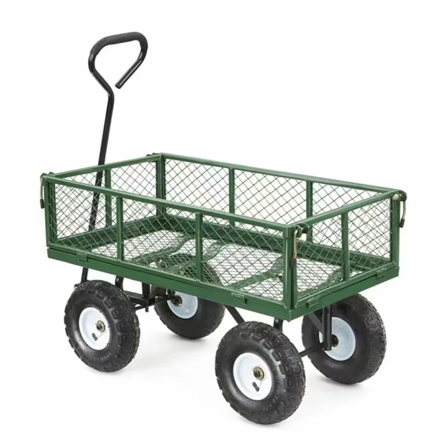 Vagón Plegable Todoterreno con Ruedas Grandes, Capacidad de 250 kg, Ideal para Playa, jardín, Pesca y Venta Ambulante.