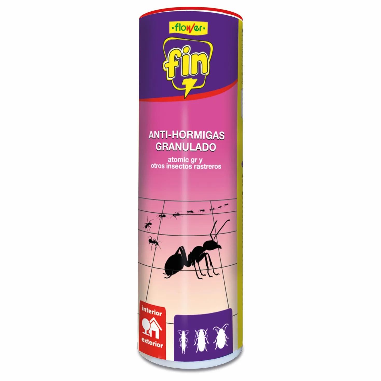 Flower - Insecticida Antihormigas Talquera 400 g | Antihormigas Granulado | Gran Eficacia | Control de Hormigas e Insectos Rastreros | Interior y Exterior | Fácil Aplicación | Listo para Usar