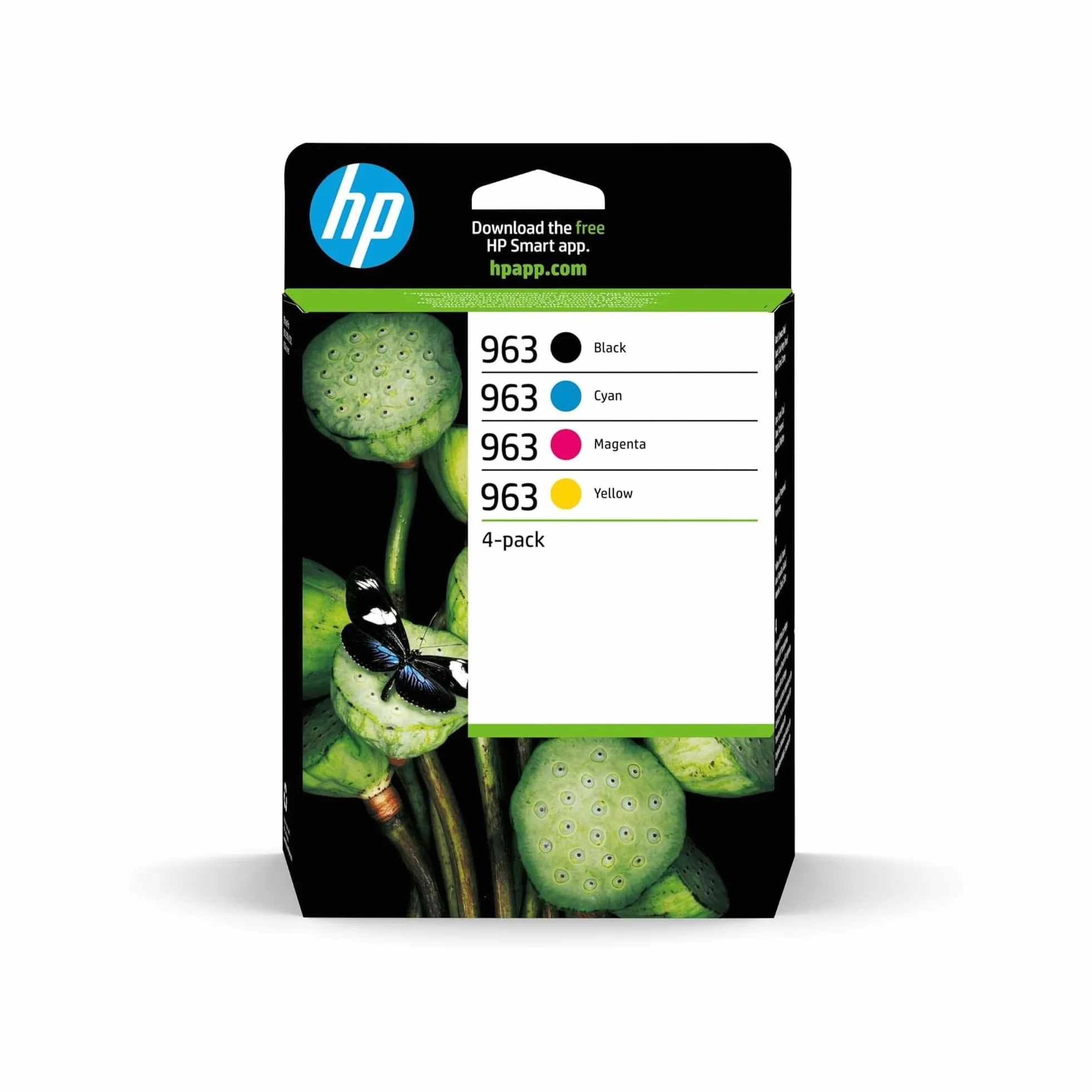 HP 963 Cartuchos de Tinta Originales 6ZC70AE Pack 4 para OfficeJet Pro Serie 9000