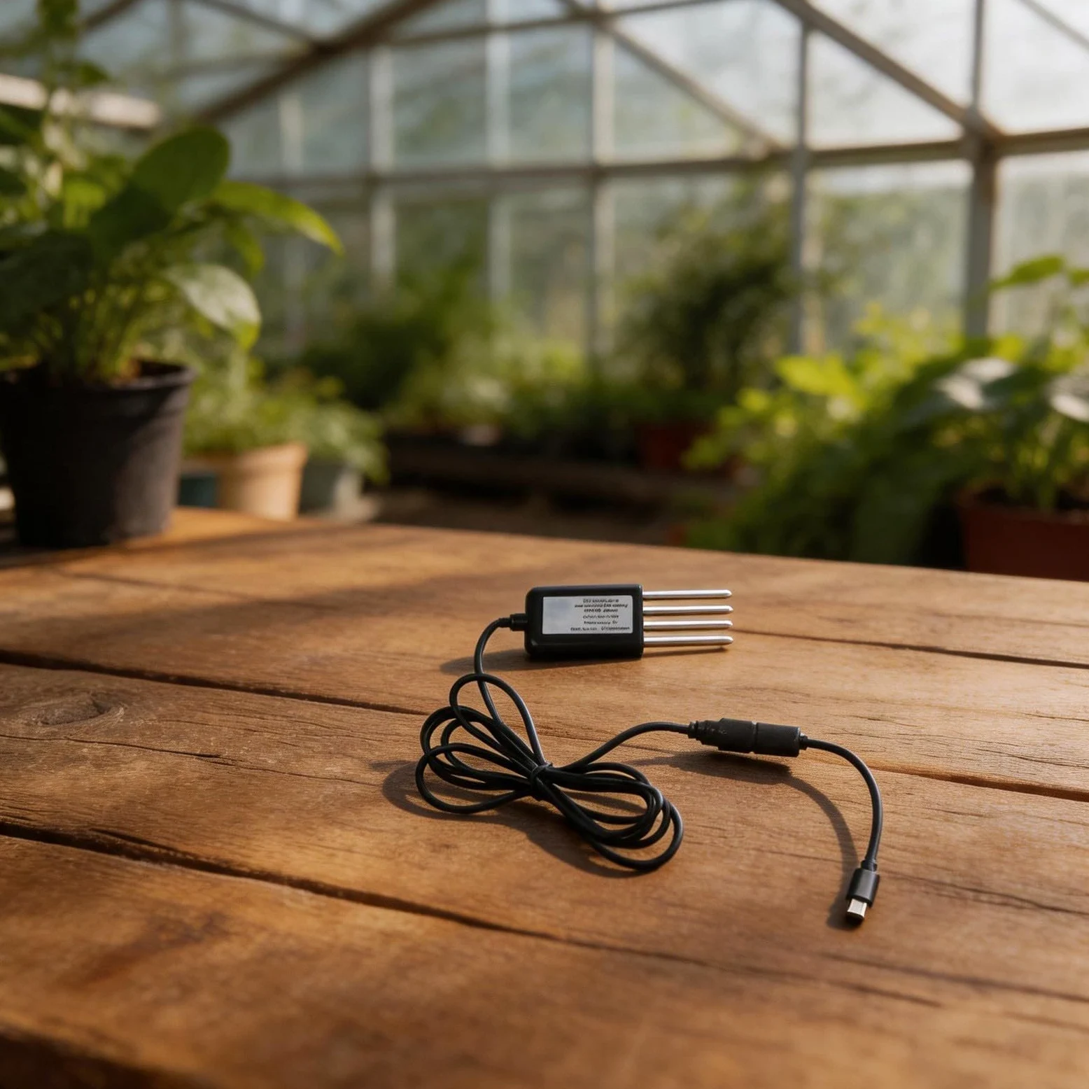 Medidor de humedad del suelo, monitor digital USB de agua para plantas, probador de pH NPK, sensor de temperatura de salinidad para interiores y exteriores, jardín, agricultura, hidropónico, sonda