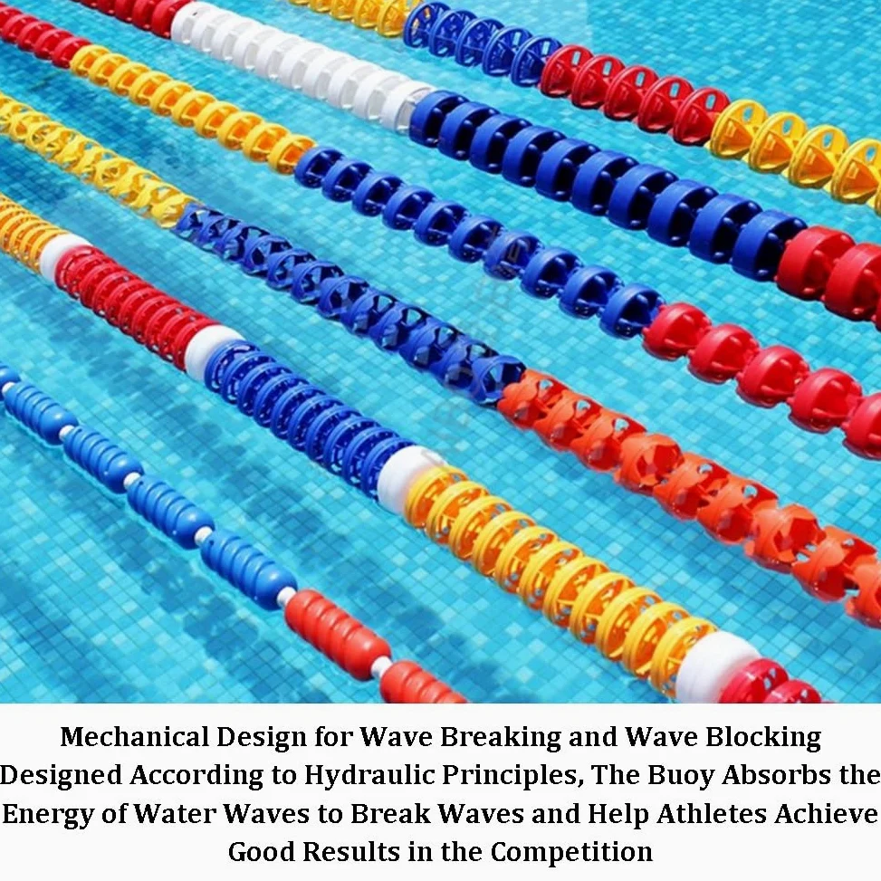 SwimmingSafety - Cuerda divisora hexagonal flotante para uso en interiores y exteriores, bola flotante que salva vidas, mejora la seguridad y el disfrute