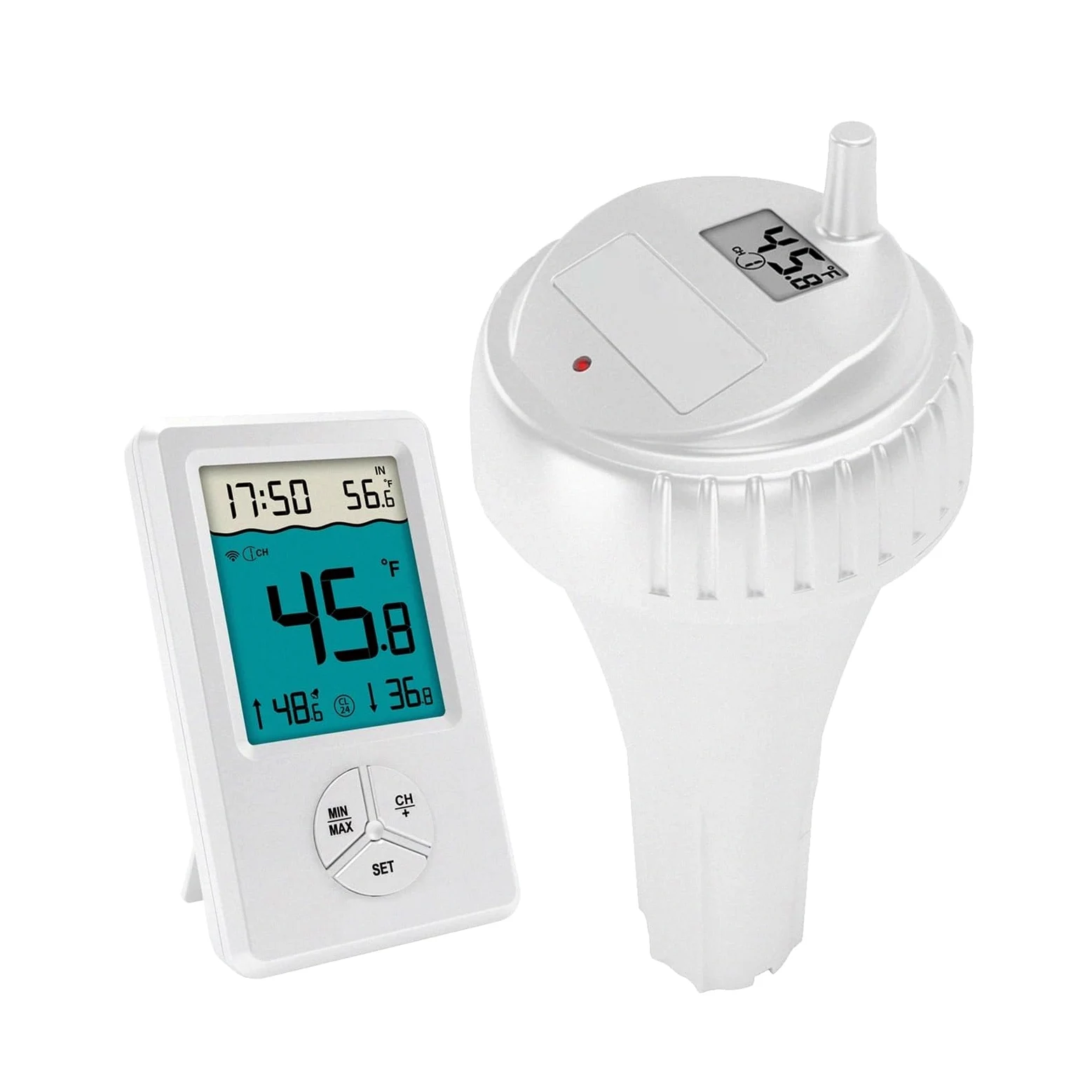 Termómetro Digital Inalámbrico For Piscina, Resistente Al Agua IPX8, Fácil De Leer, For Piscinas, Jacuzzis, Estanques Pequeños Y Acuarios Lectura Precisa De La Temperatura