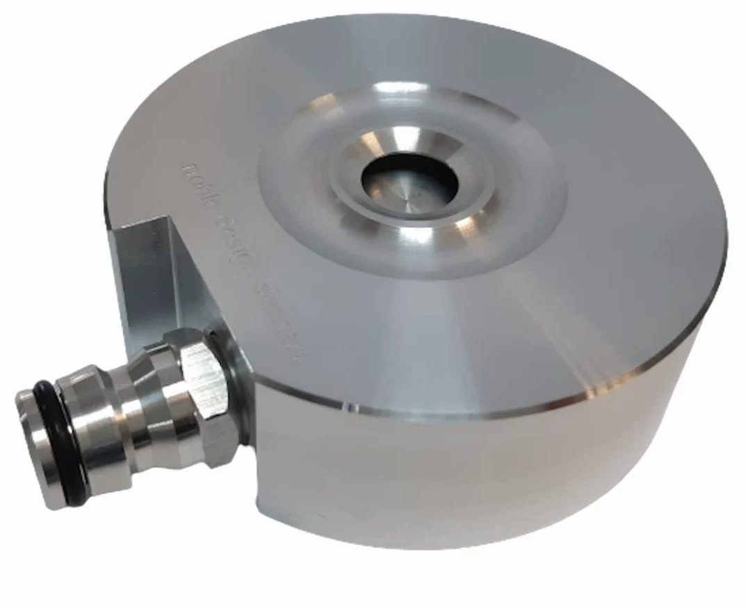 Aspersor de césped, tipo aspersor de suelo, fabricado en Alemania, de aluminio macizo